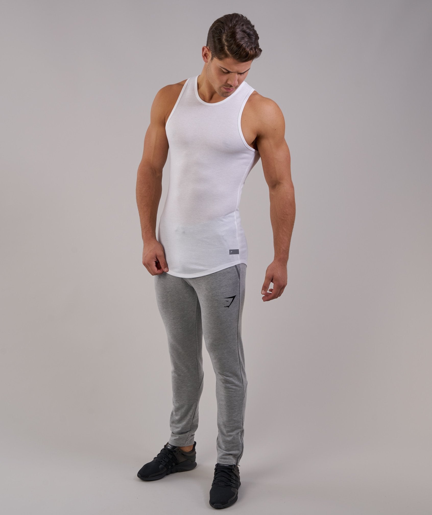 Perforated Longline Tank in White - view 3