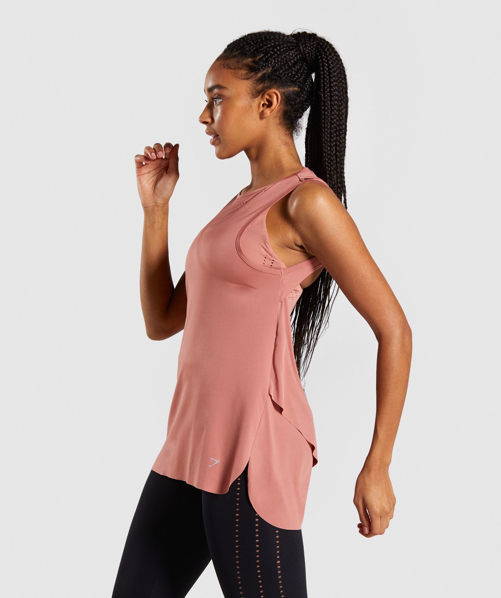 Gymshark Laser Cut Tank - Blush