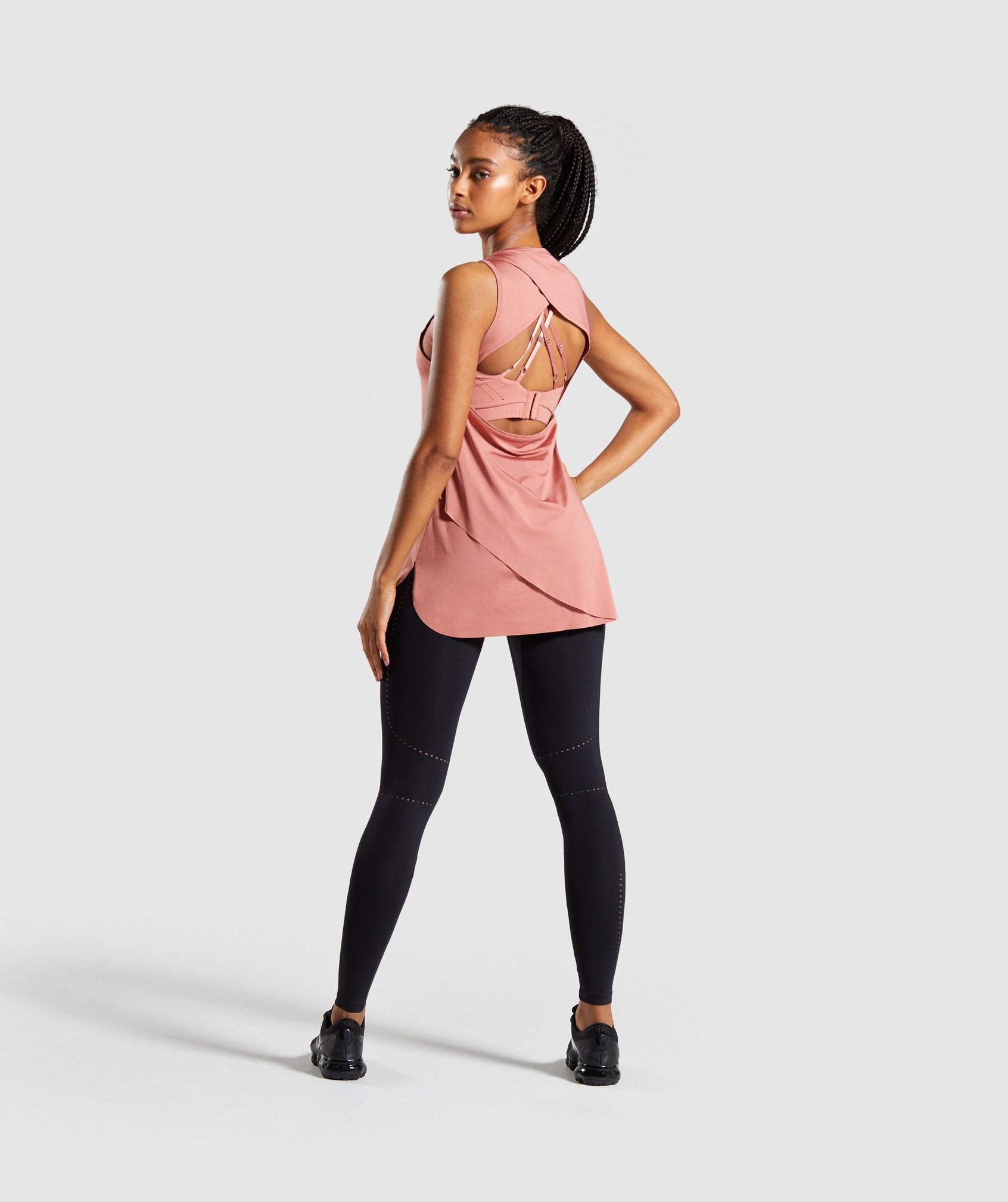 Gymshark Laser Cut Tank - Blush