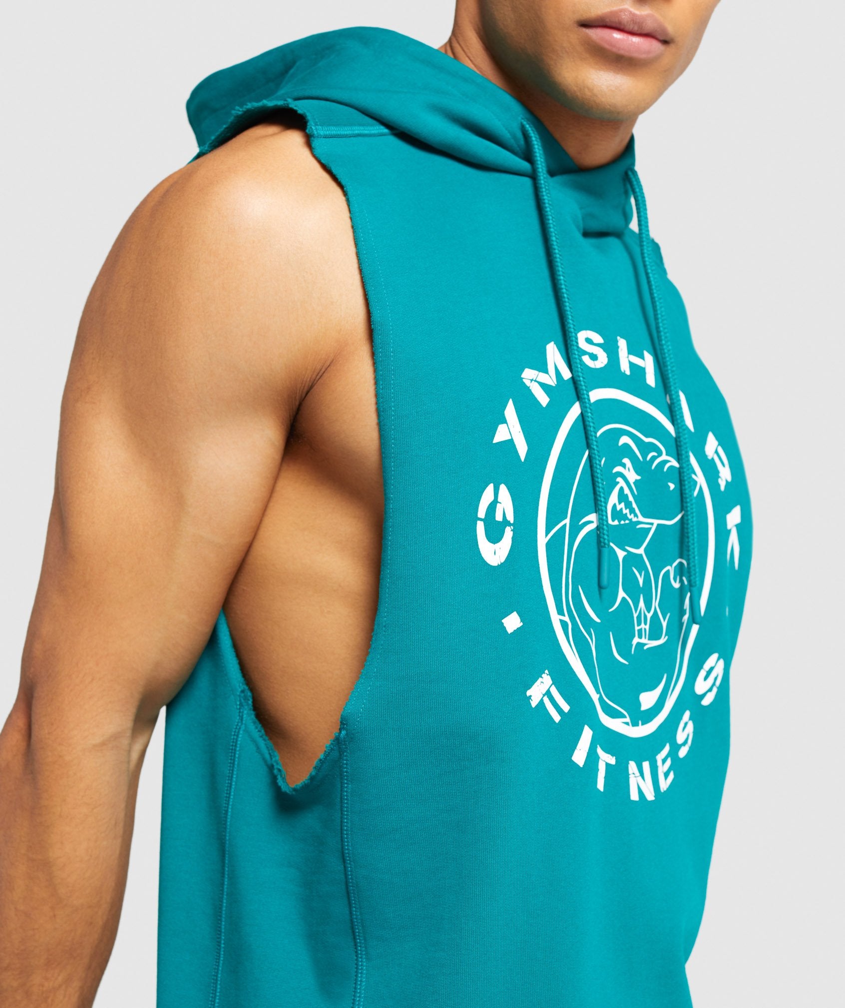 Legacy Drop Armhole Hoodie in Emerald Green