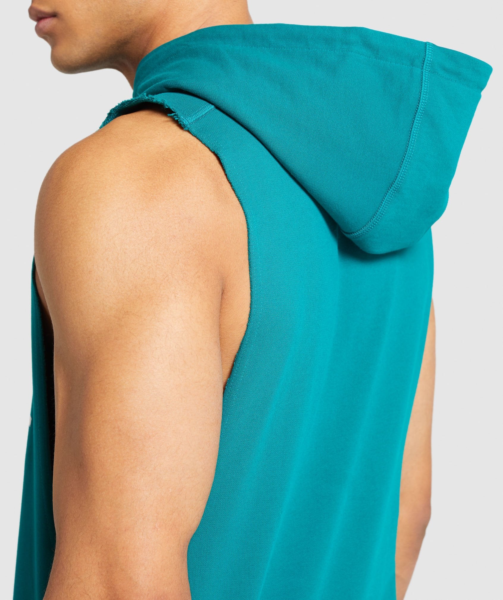 Legacy Drop Armhole Hoodie in Emerald Green