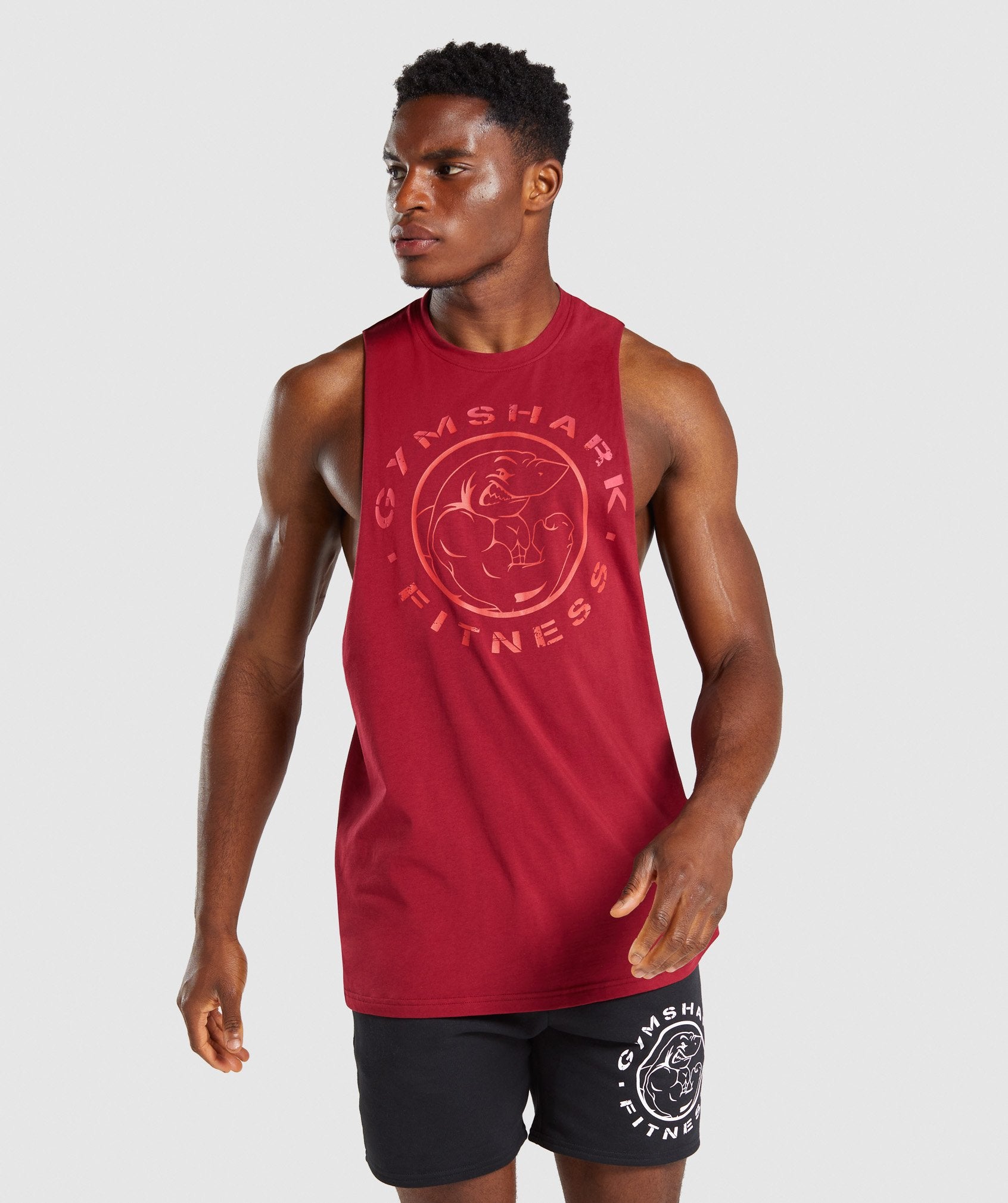 Legacy Drop Arm Tank in Burgundy