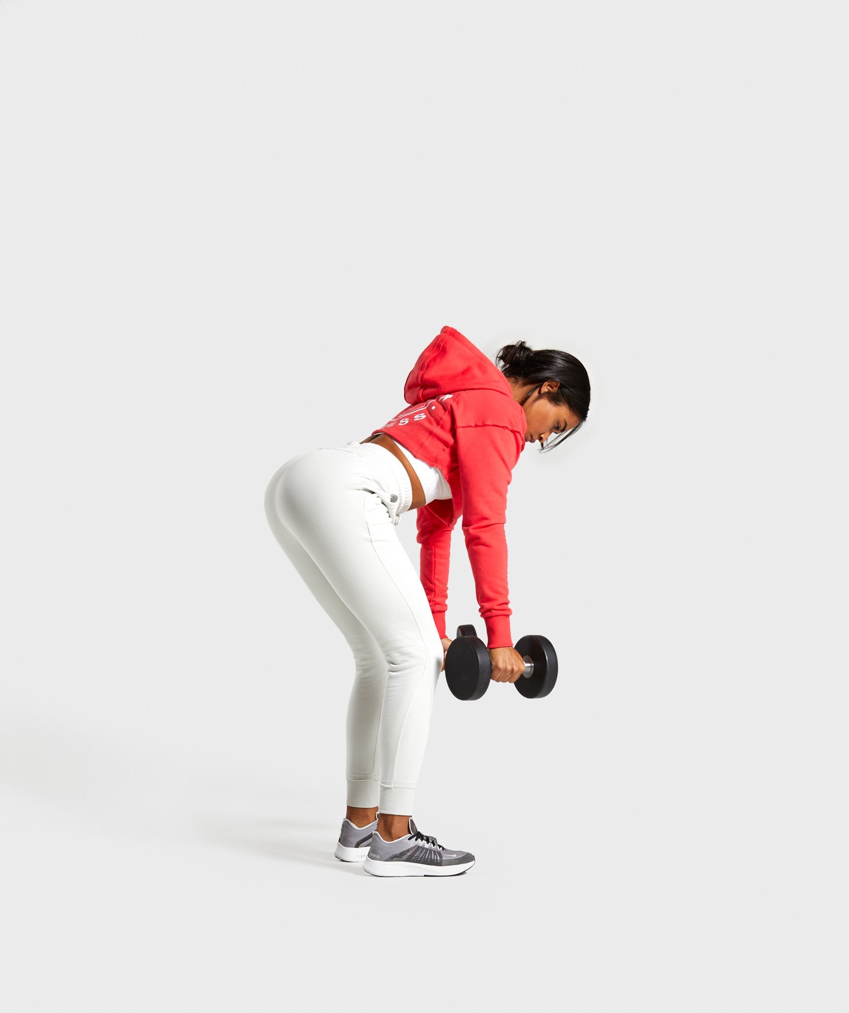 Legacy Fitness Super Cropped Hoodie in Red - view 3