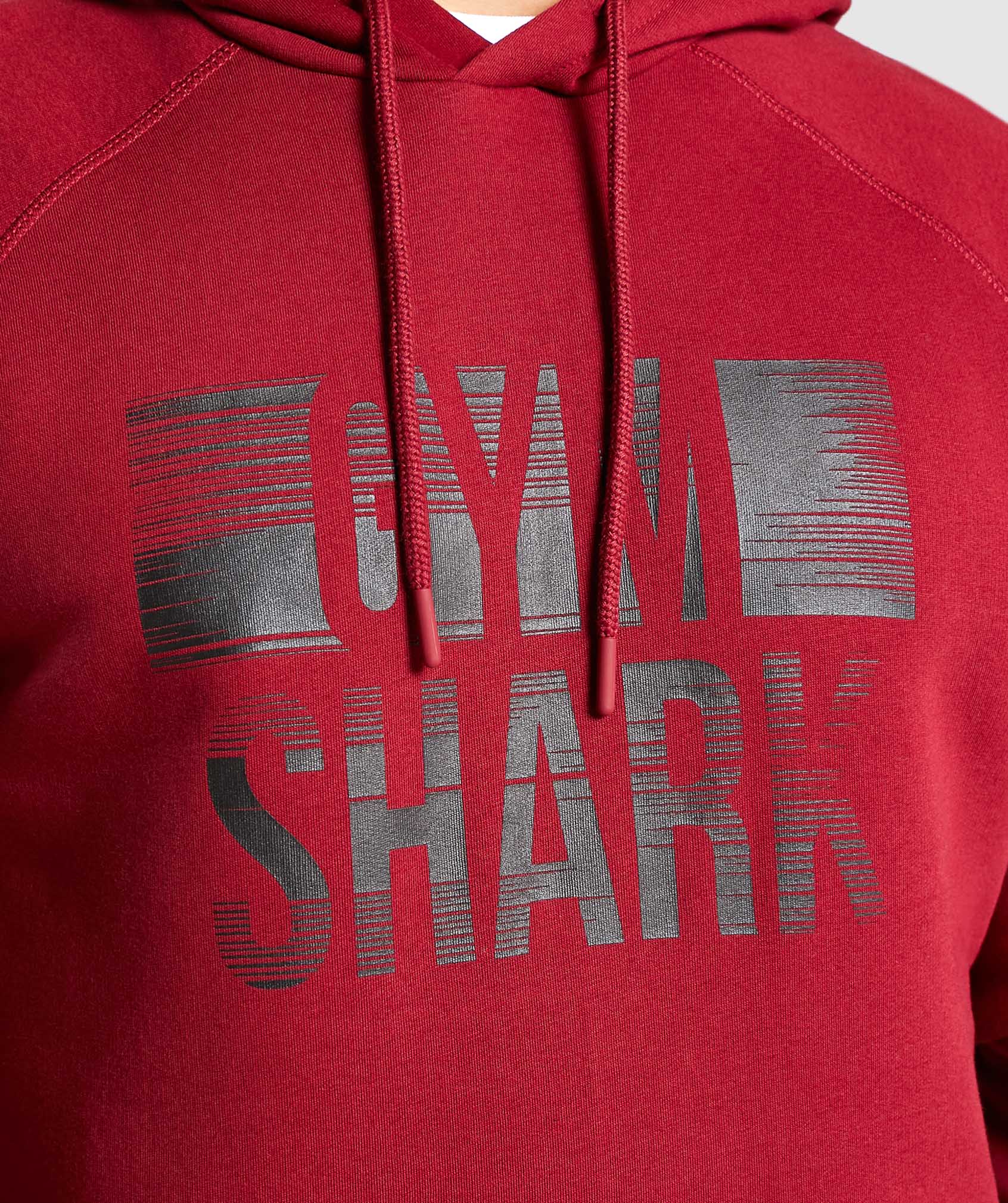 Logo Strip Hoodie in Burgundy - view 6