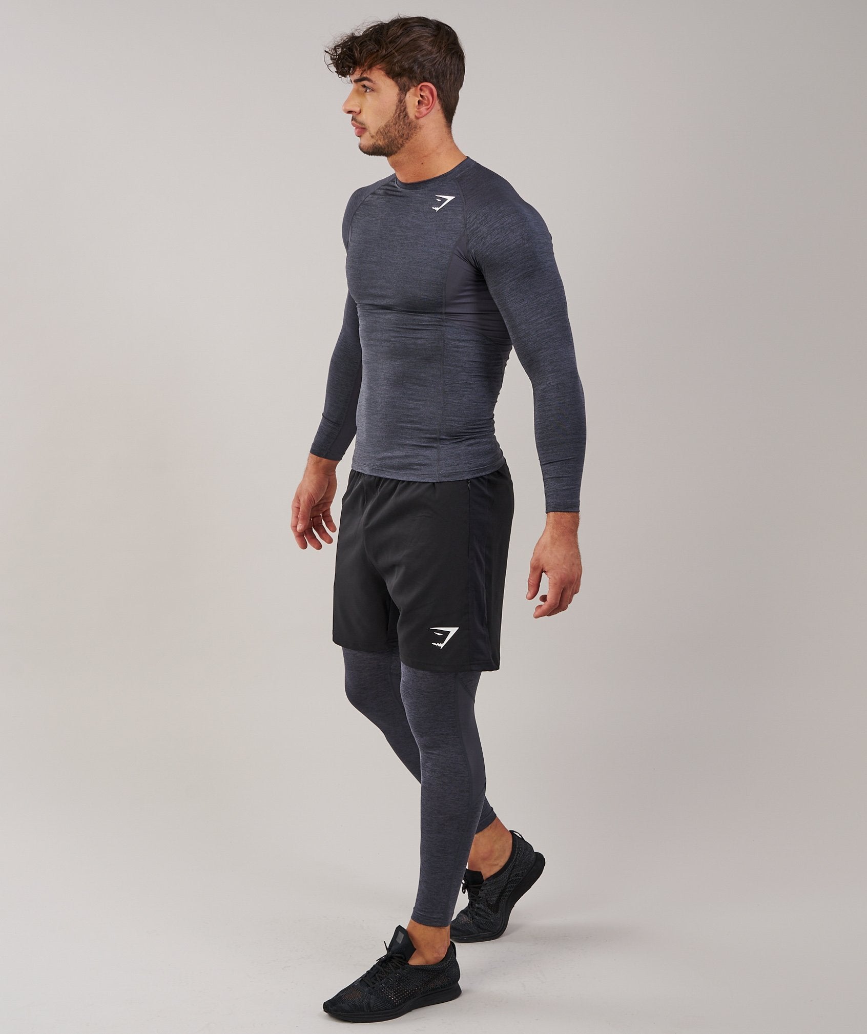 Element Baselayer Long Sleeve Top in Charcoal Marl - view 4