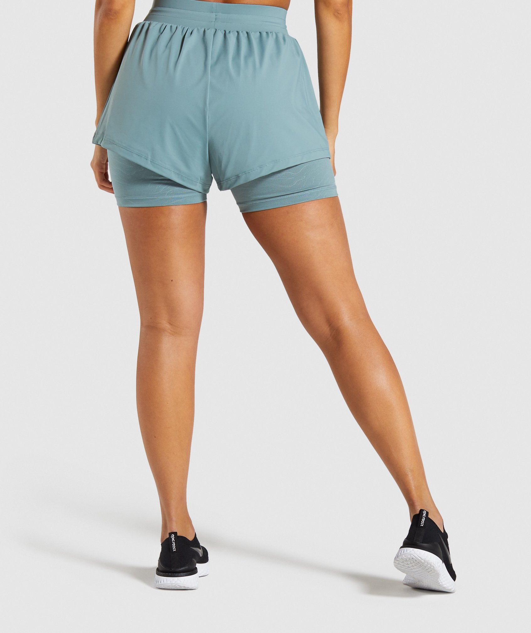 Lustre 2 in 1 Shorts in Turquoise - view 2