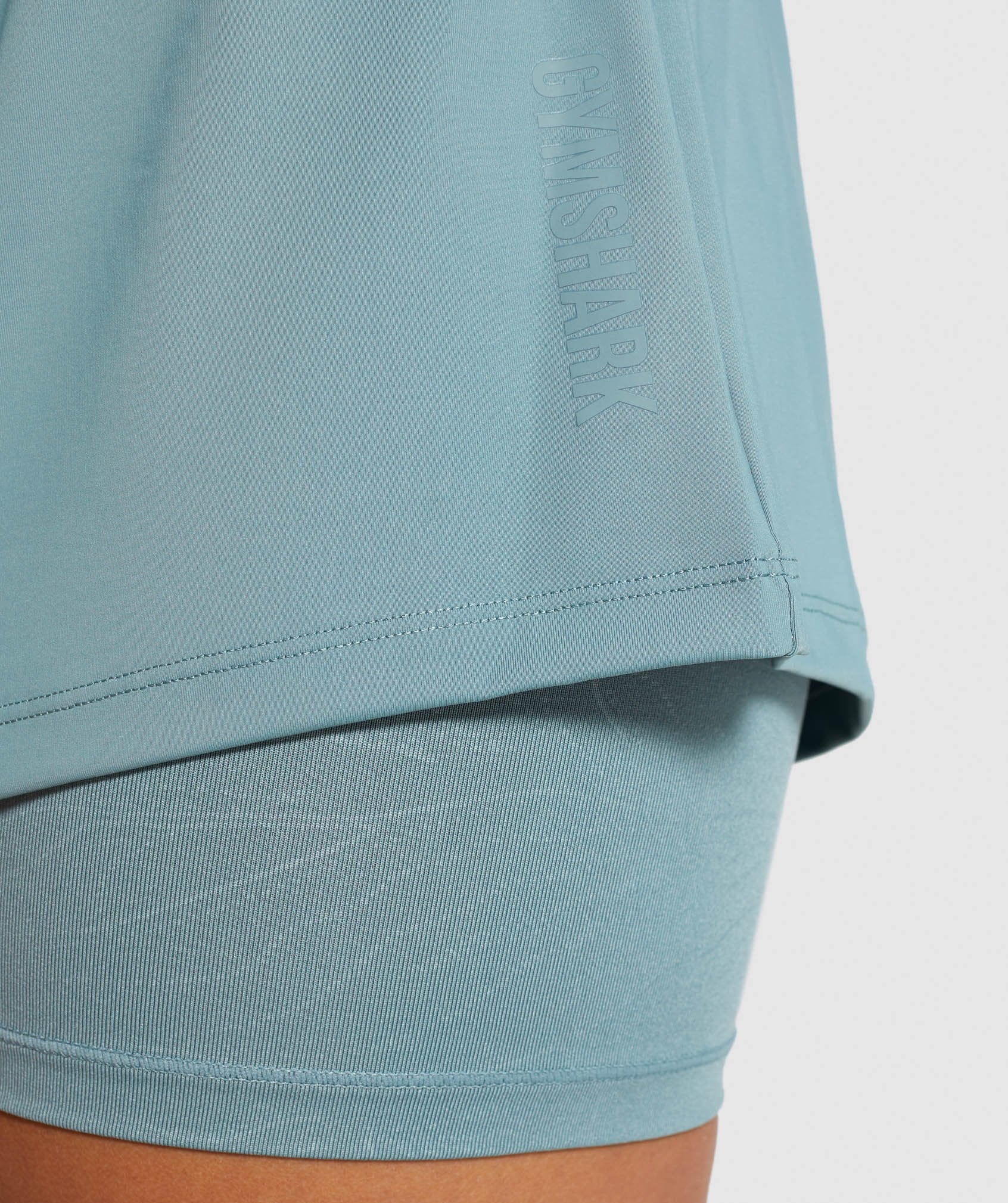 Lustre 2 in 1 Shorts in Turquoise - view 6