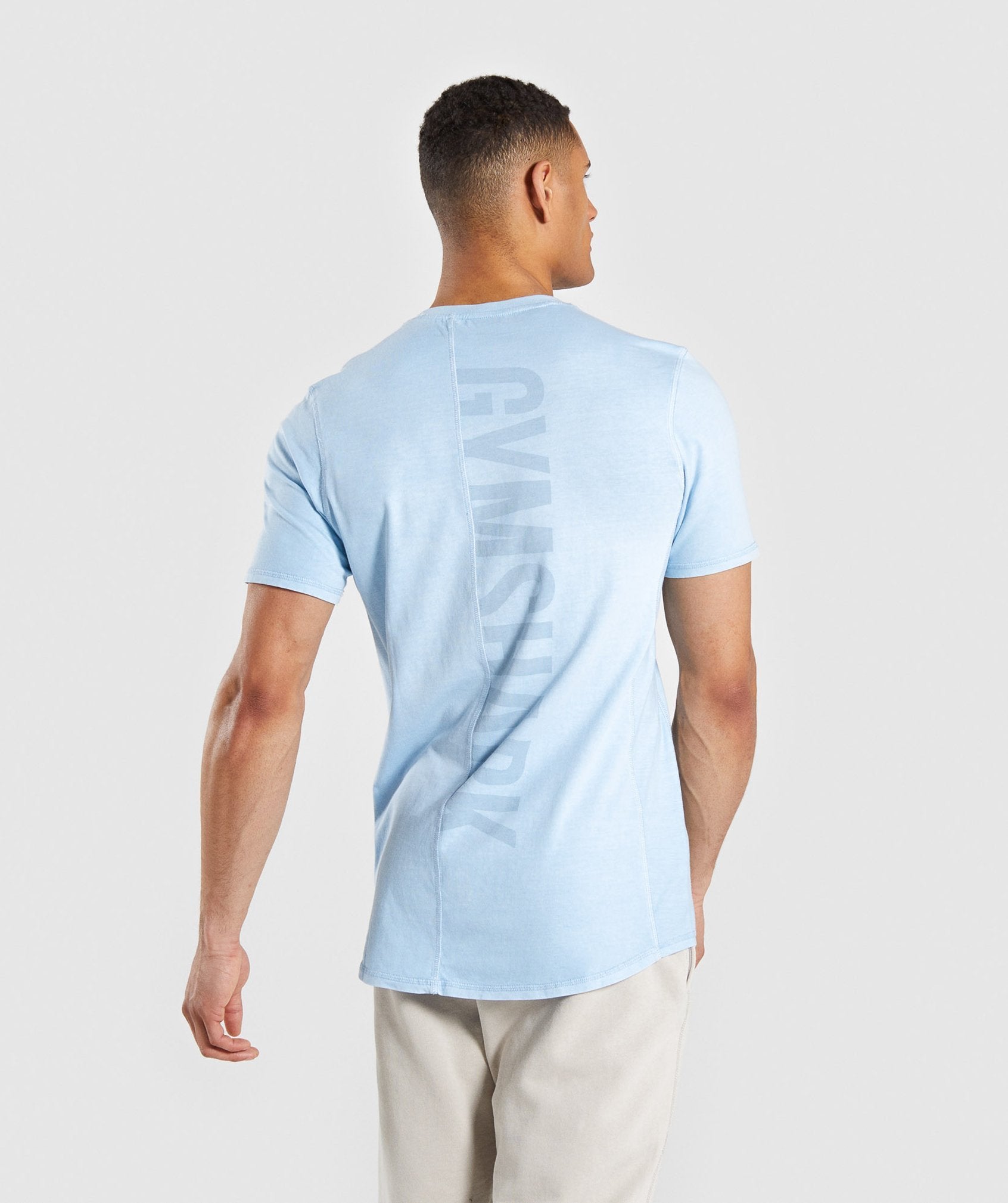 Laundered T-Shirt in Light Blue - view 2