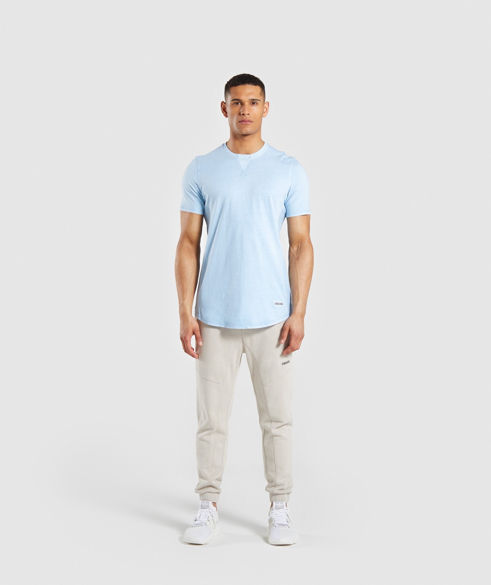 Laundered T-Shirt in Light Blue - view 3