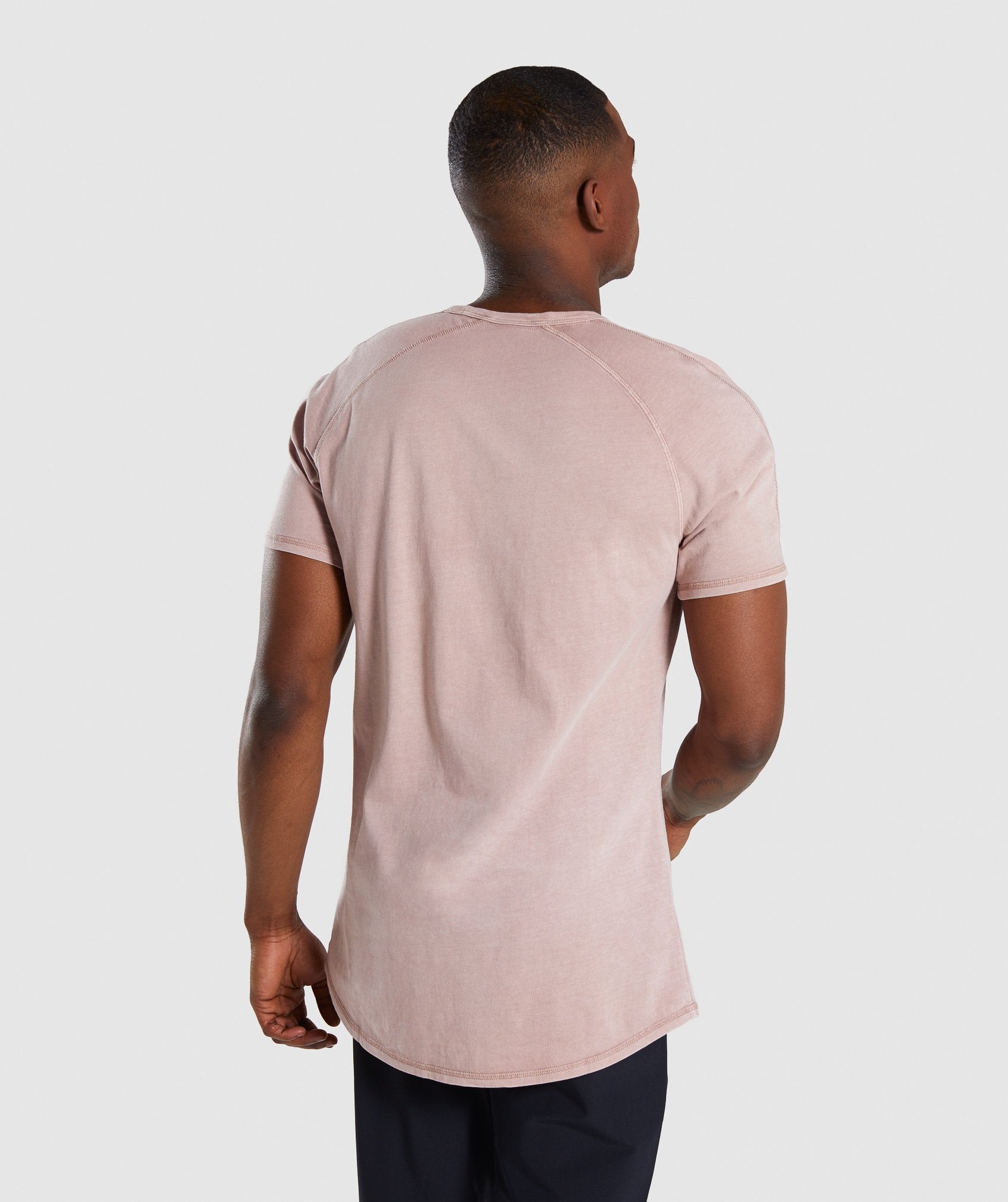 Laundered Square Logo T-Shirt in Pink - view 2