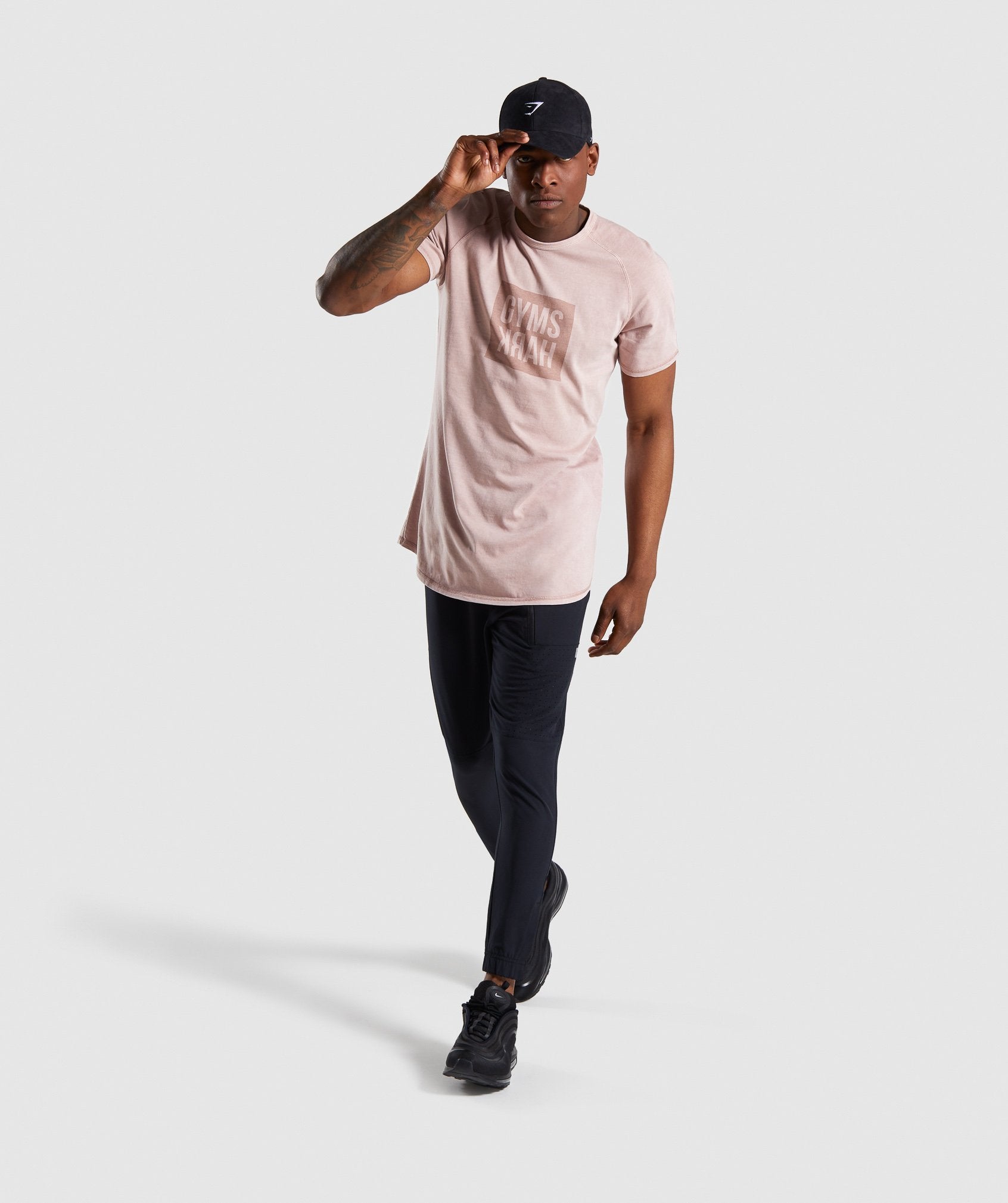 Laundered Square Logo T-Shirt in Pink - view 4