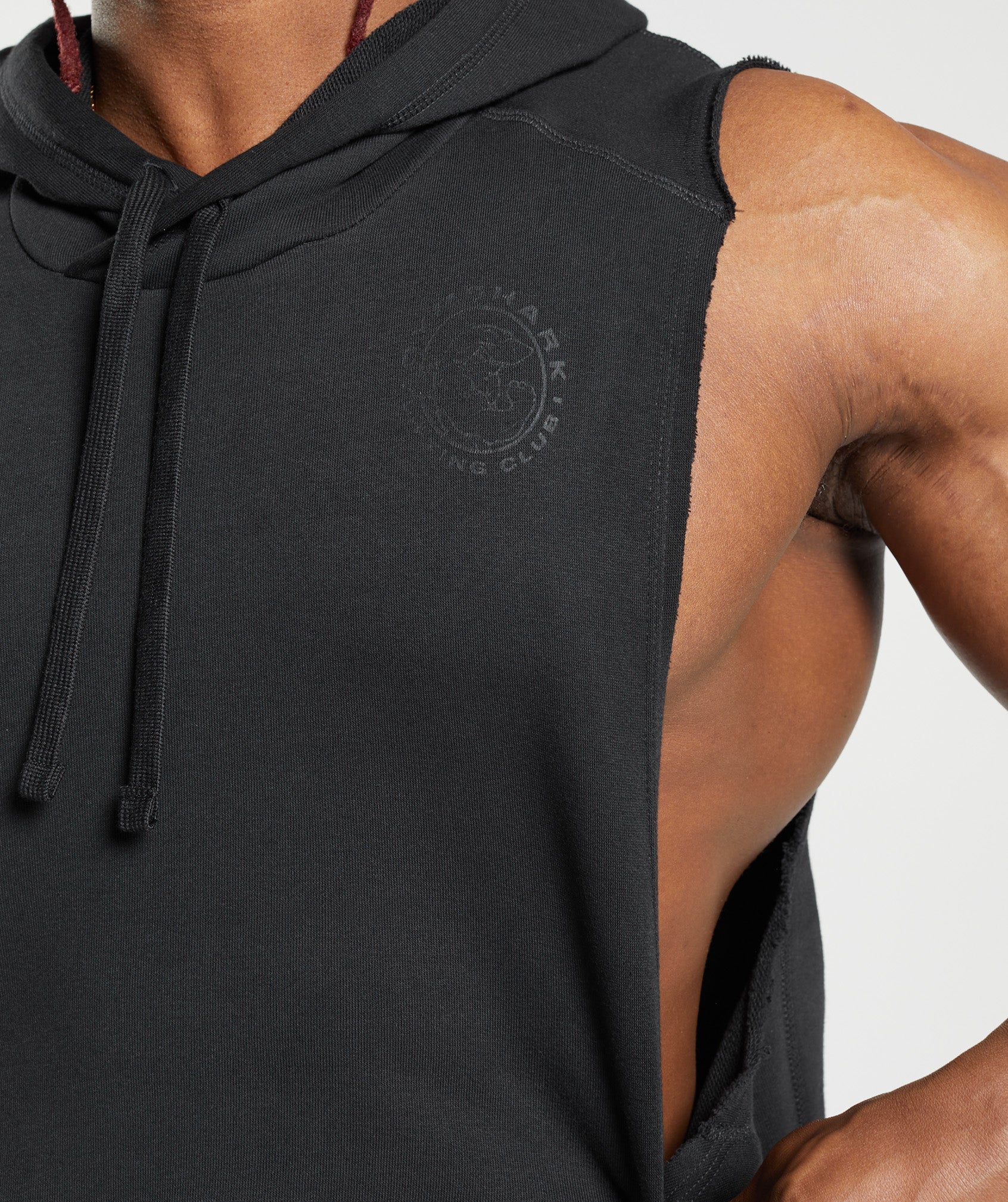 Legacy Drop Arm Hoodie in Black - view 7