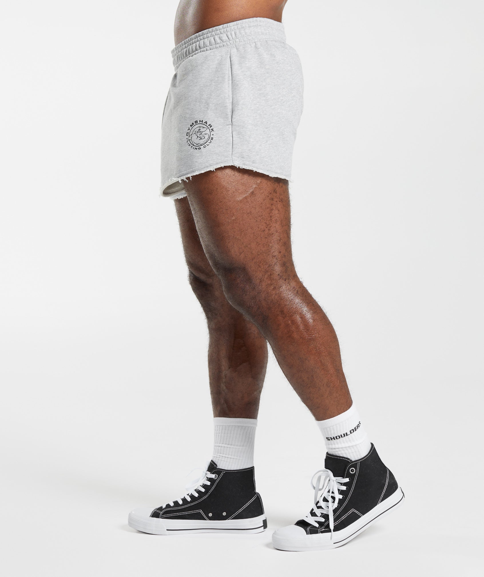 Legacy Shorts in Light Grey Marl - view 3