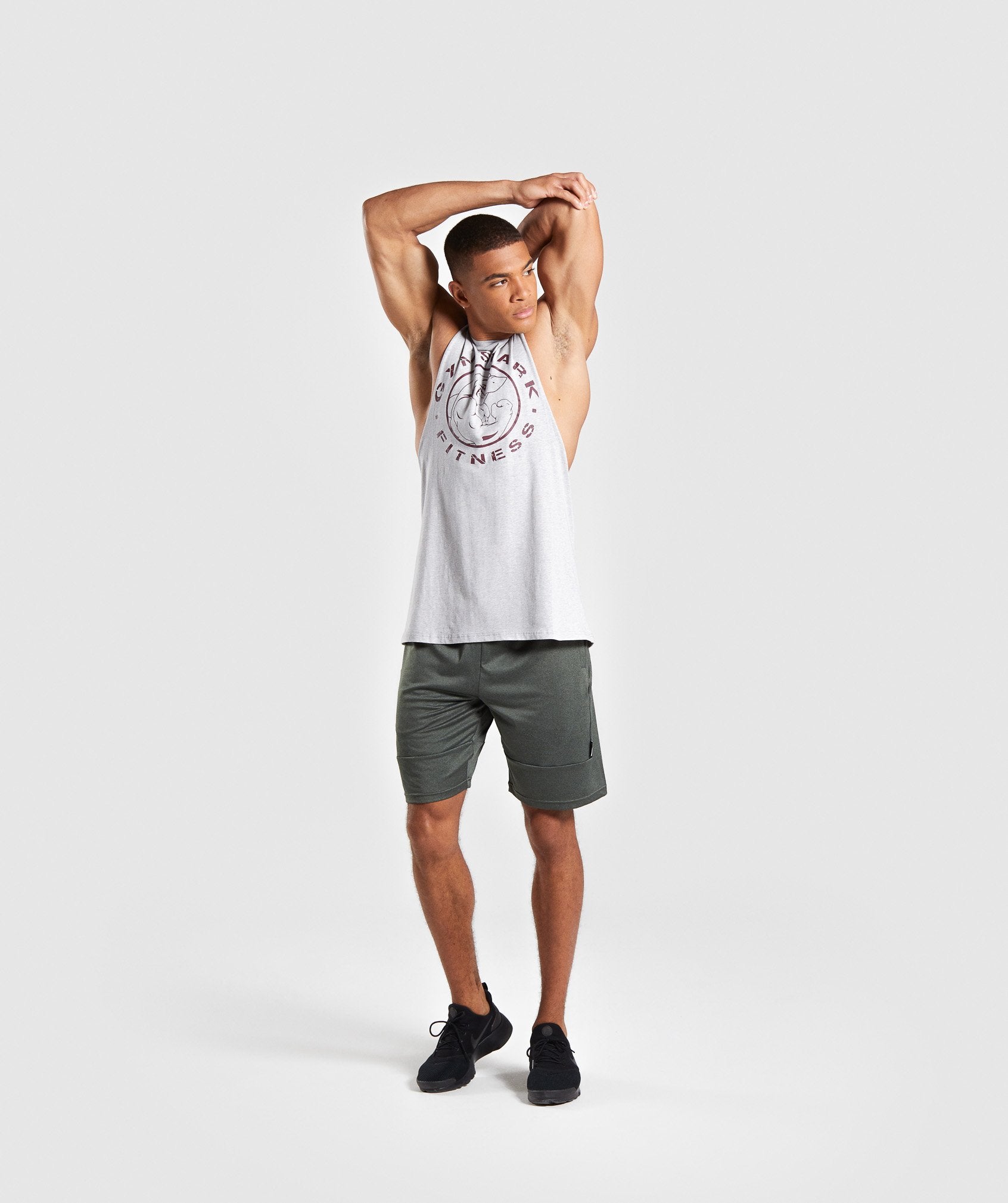 Legacy Drop Armhole Tank in Grey/Red - view 4