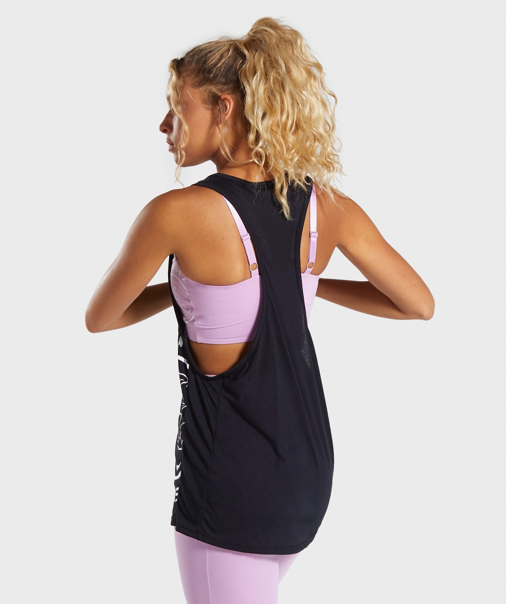 Legacy Fitness Drop Arm Vest in Black - view 2