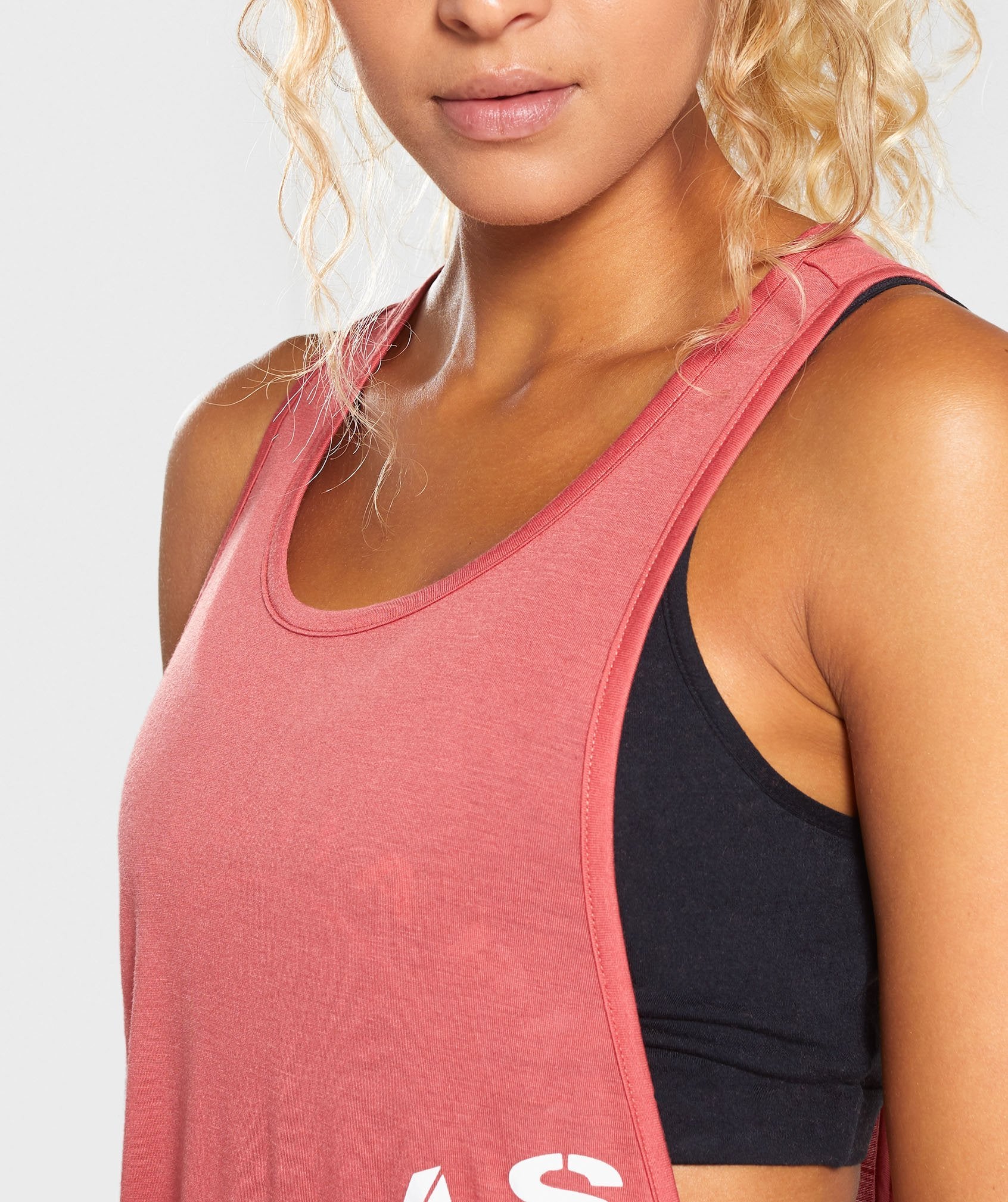 Legacy Fitness Drop Arm Vest in Brick Red - view 6