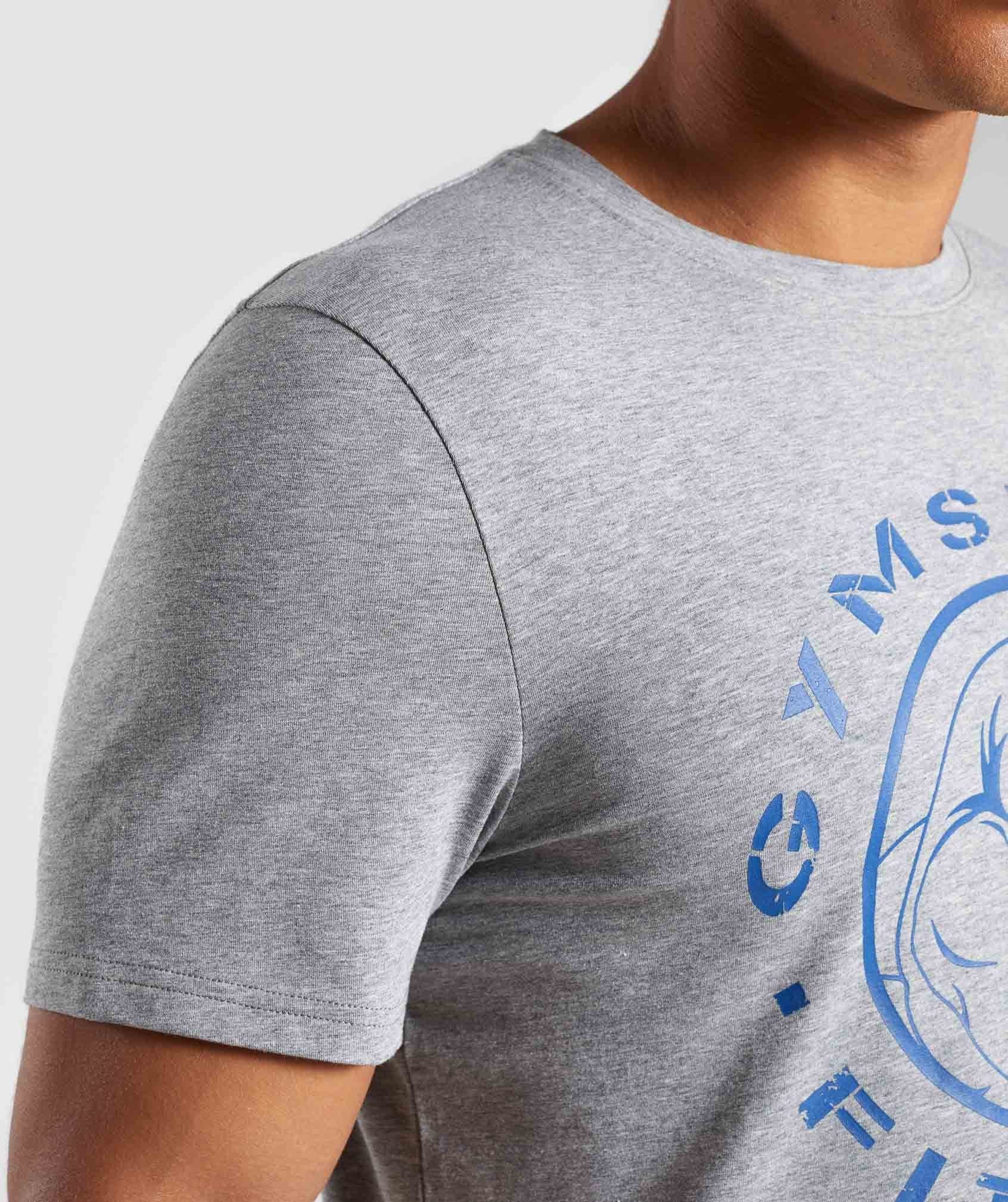 Legacy T-Shirt in Grey/ Blue - view 6