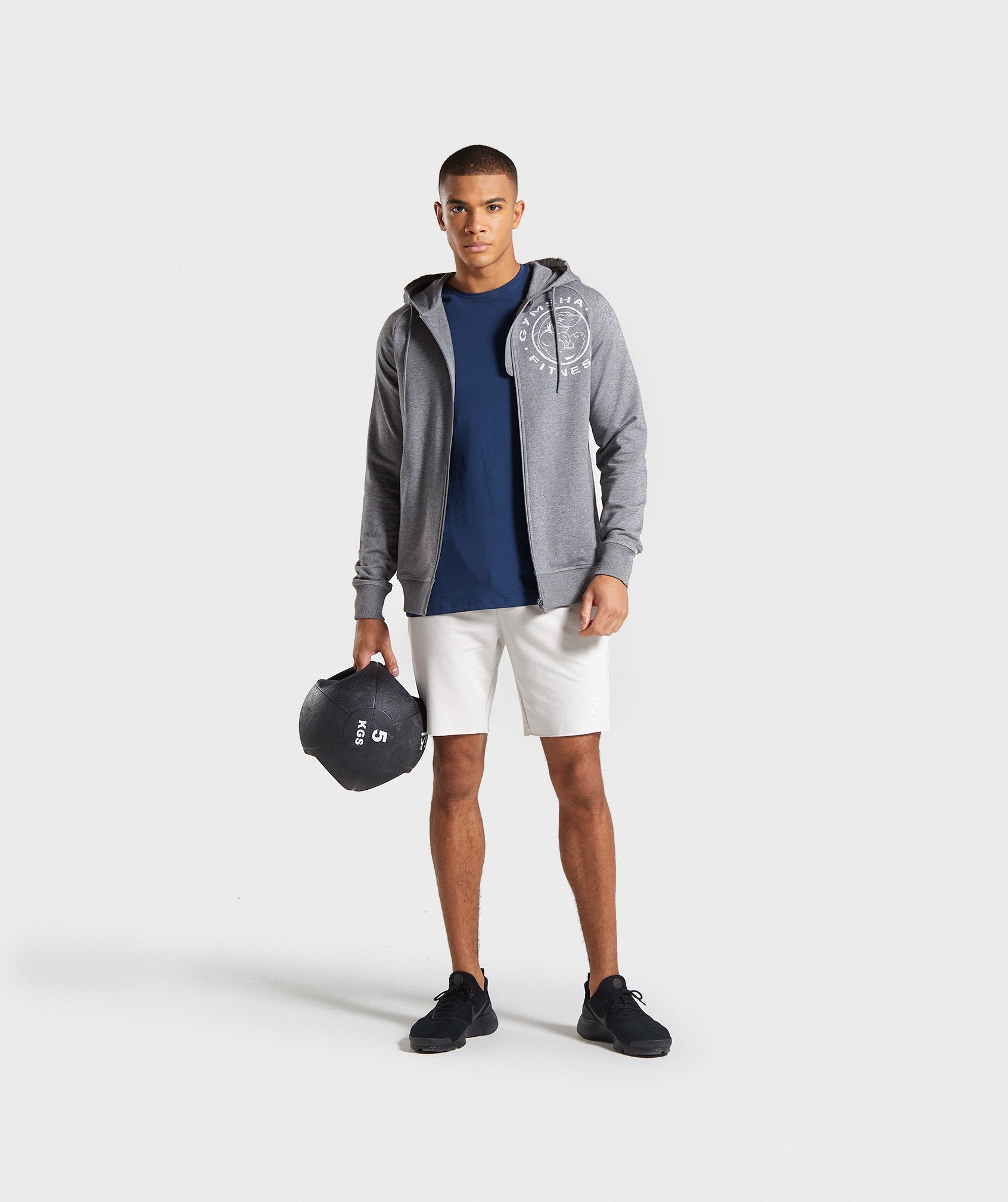 Legacy Plus Zip Hoodie in Grey