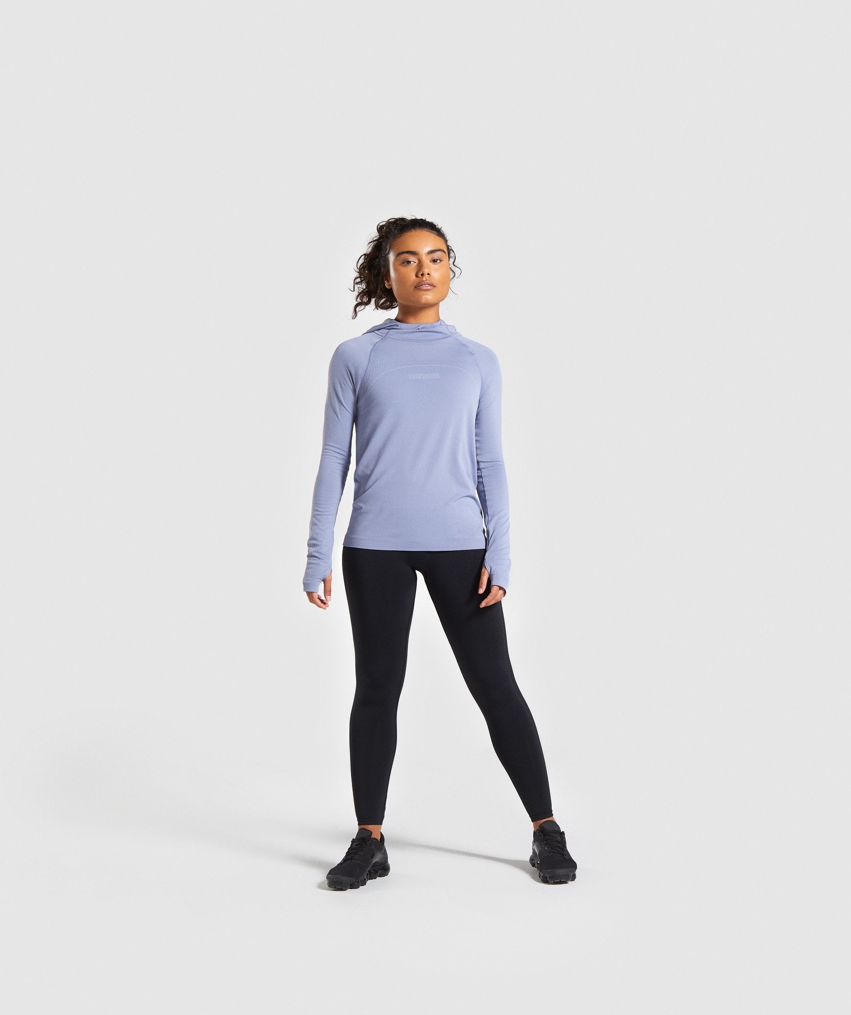 Breeze Lightweight Seamless Hoodie in Blue