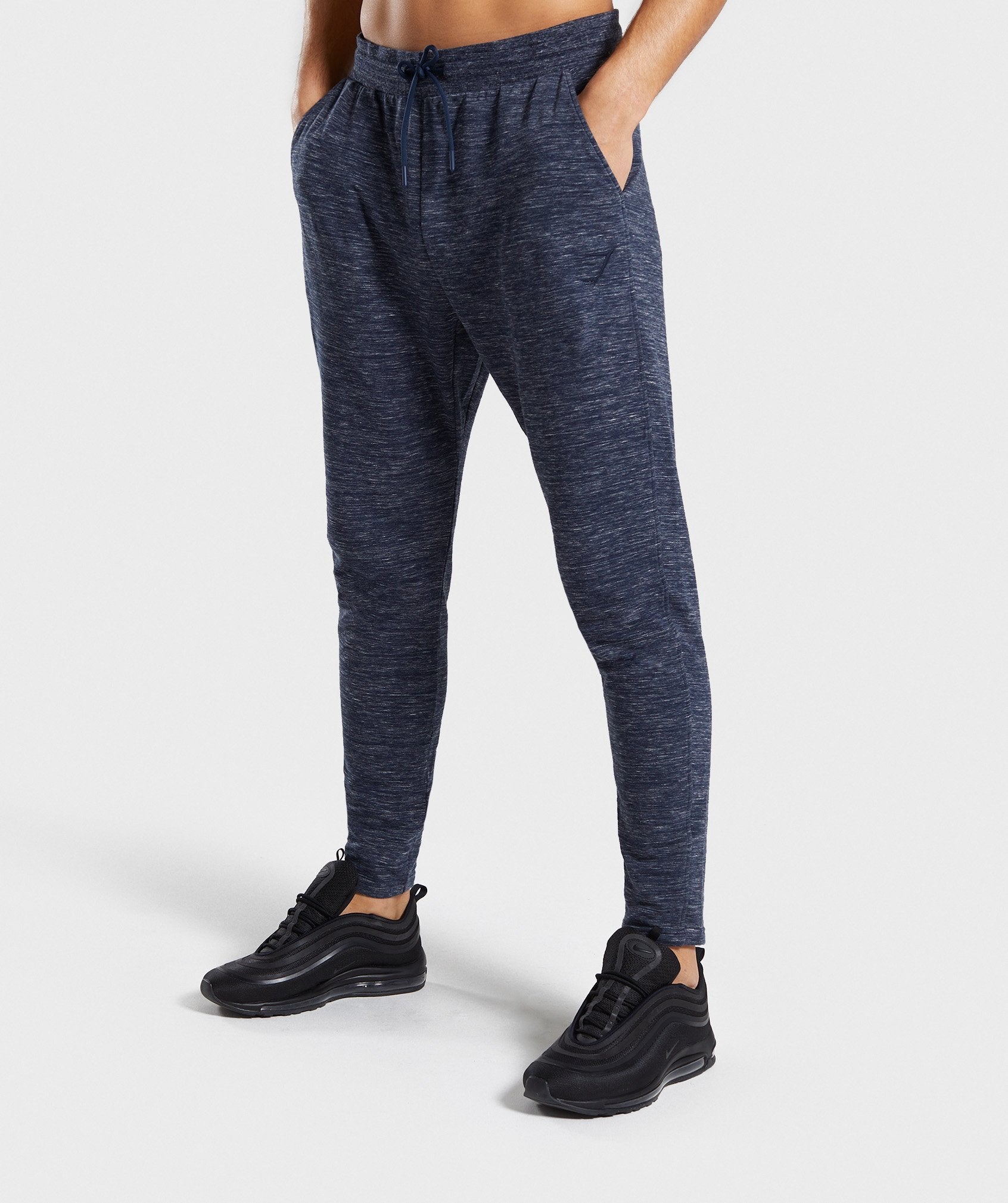 Lounge Joggers in Navy Marl - view 1