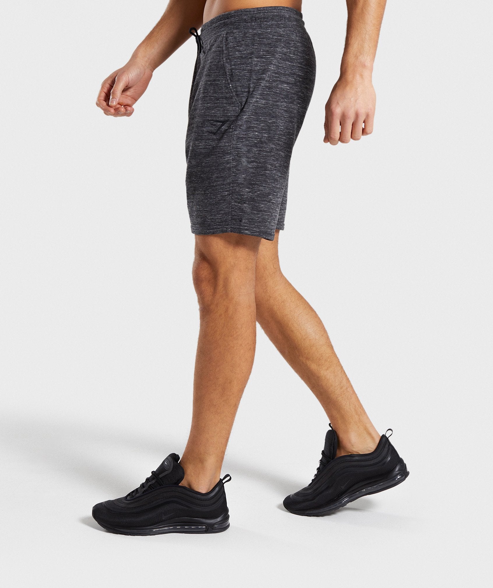 Lounge Shorts in Charcoal Marl - view 3