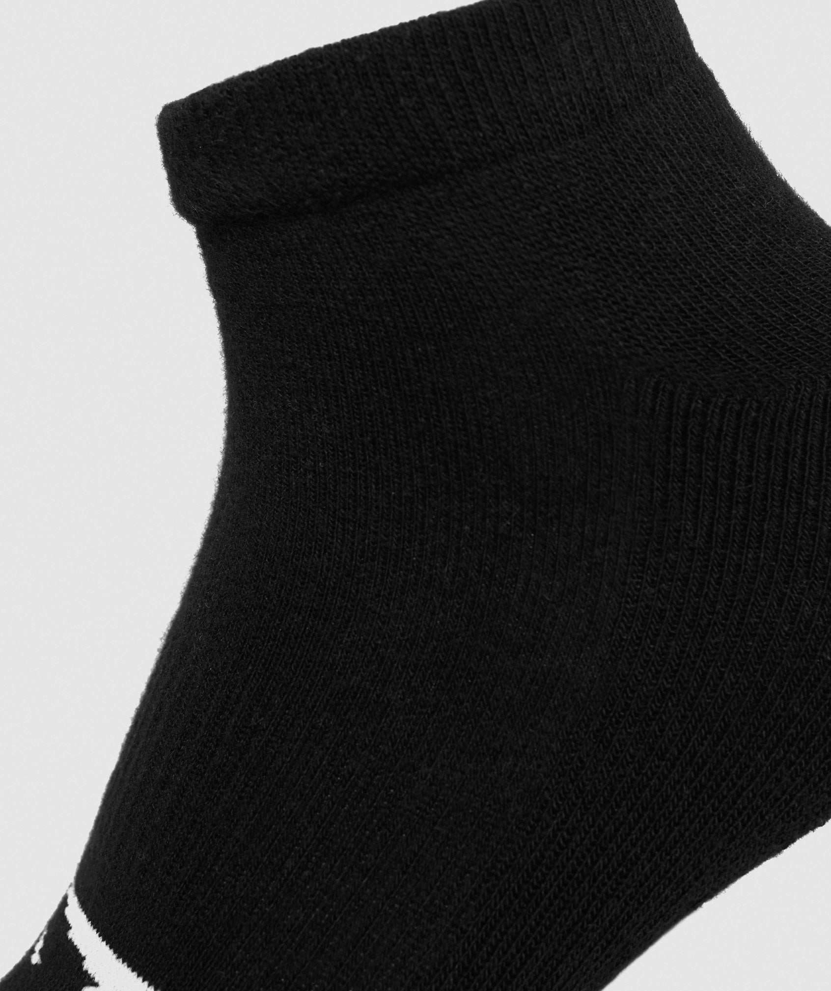 Mens Trainer Socks (3pk) in Black - view 3