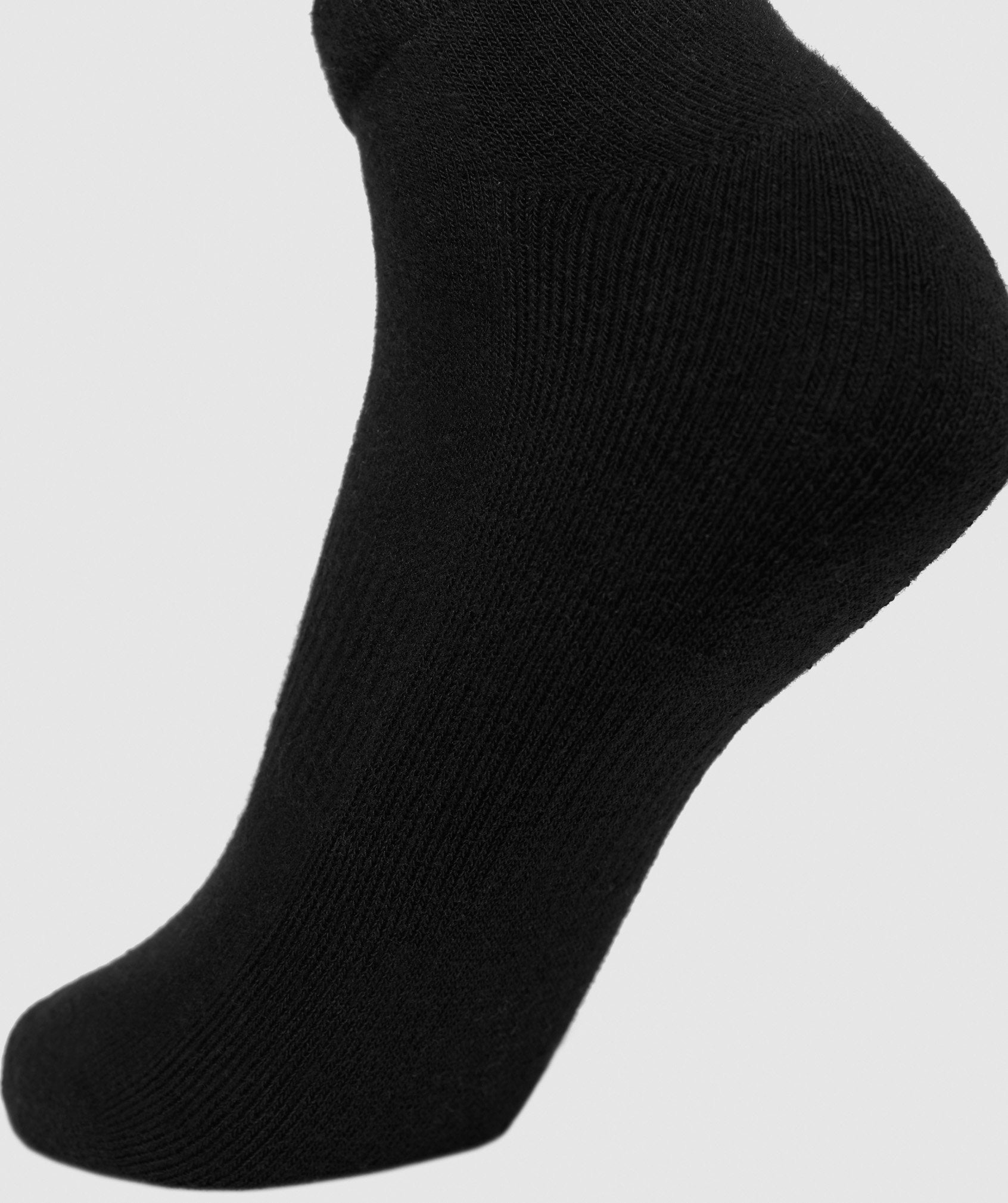 Mens Trainer Socks (3pk) in Black - view 4