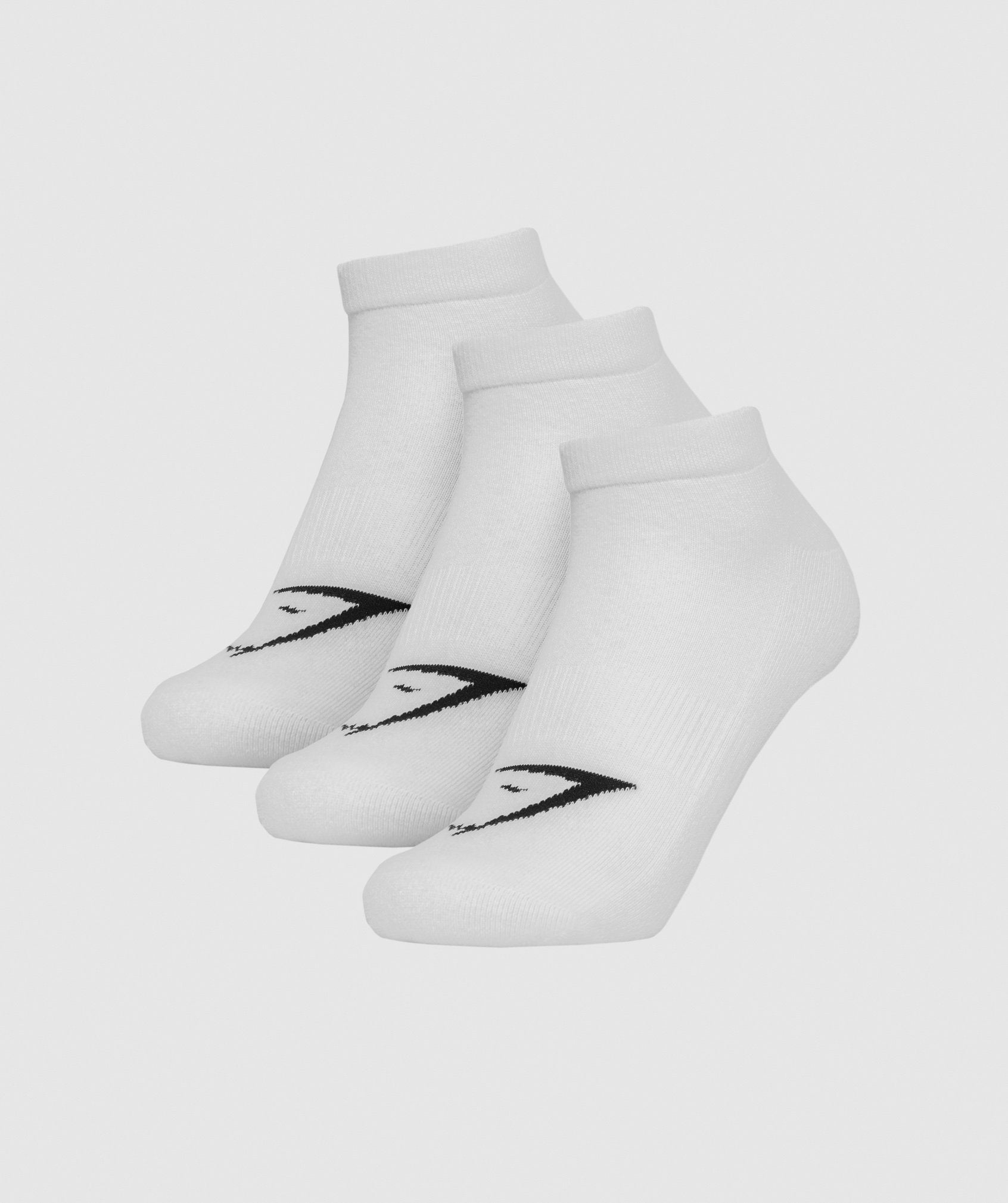 Mens Trainer Socks (3pk) in White - view 1