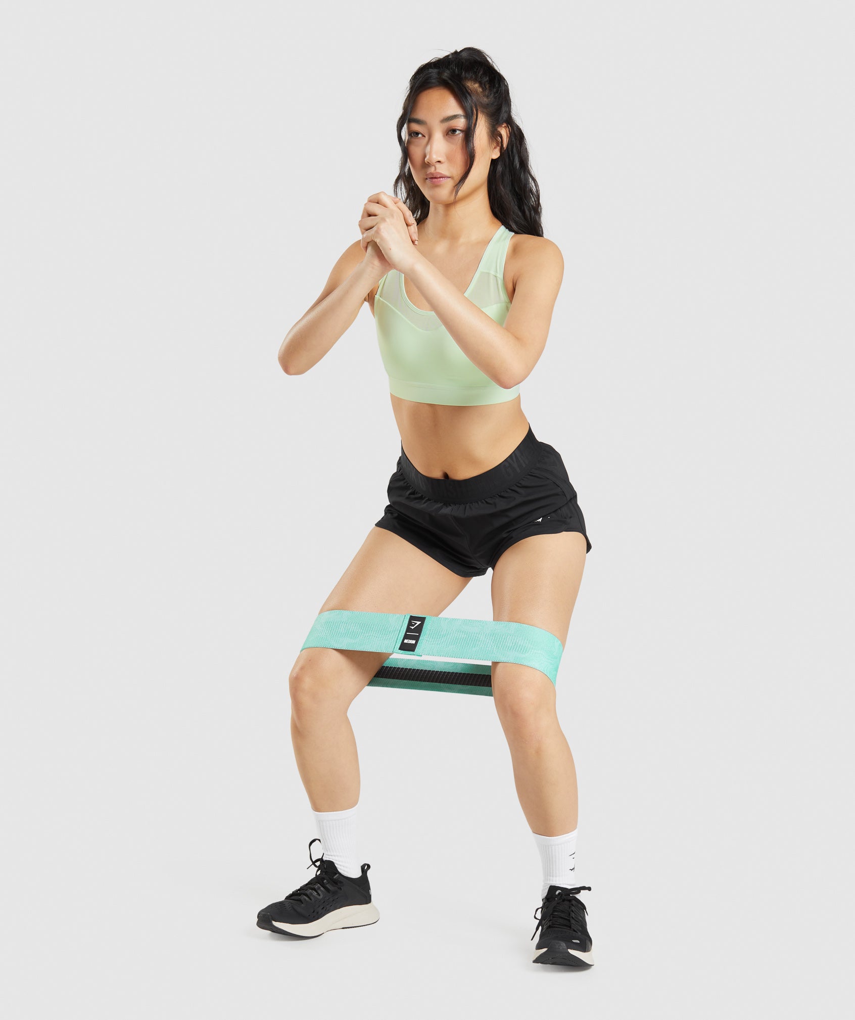 Medium Glute Band in Bright Turquoise Print - view 2