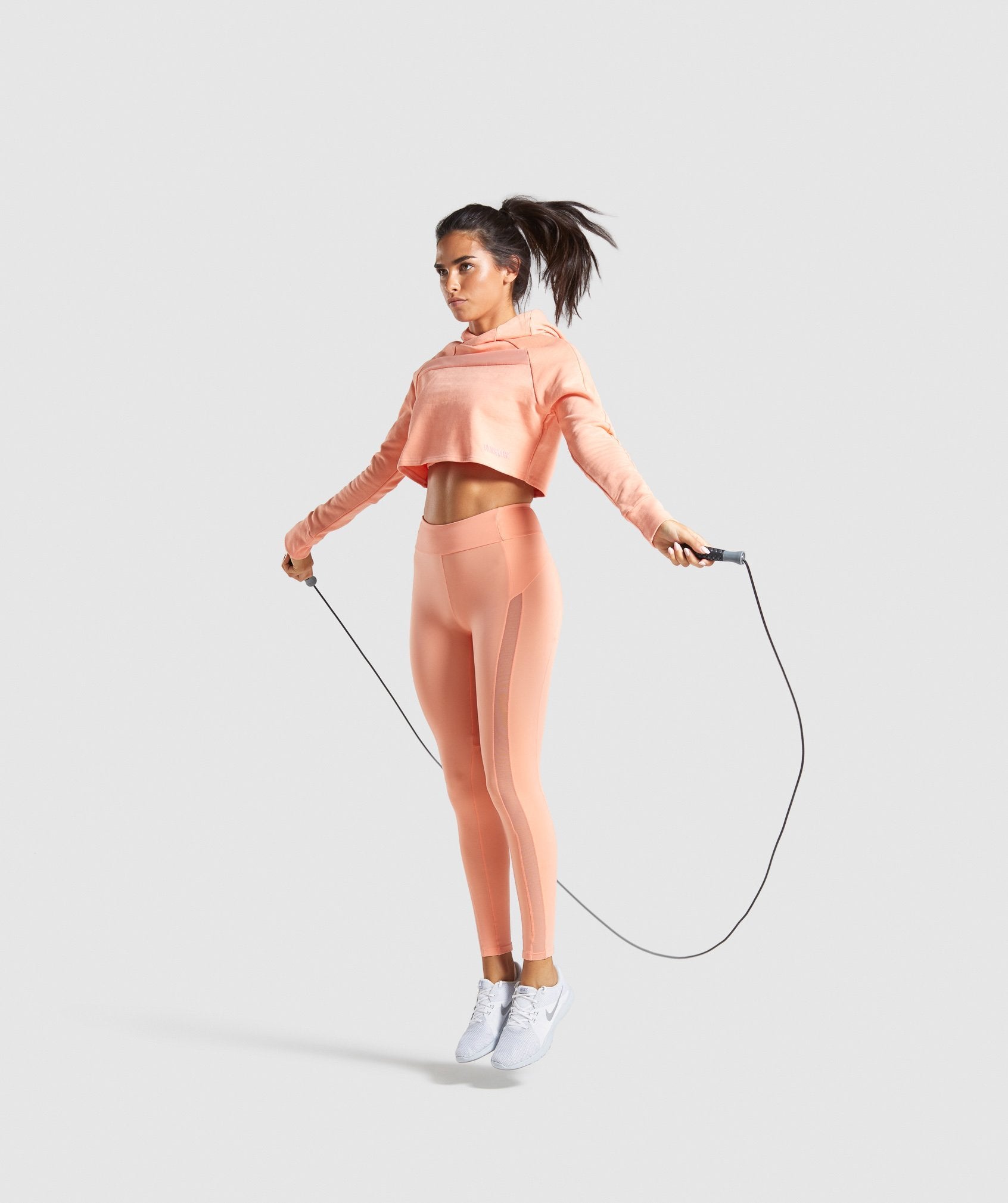 Move Cropped Hoodie in Peach - view 4