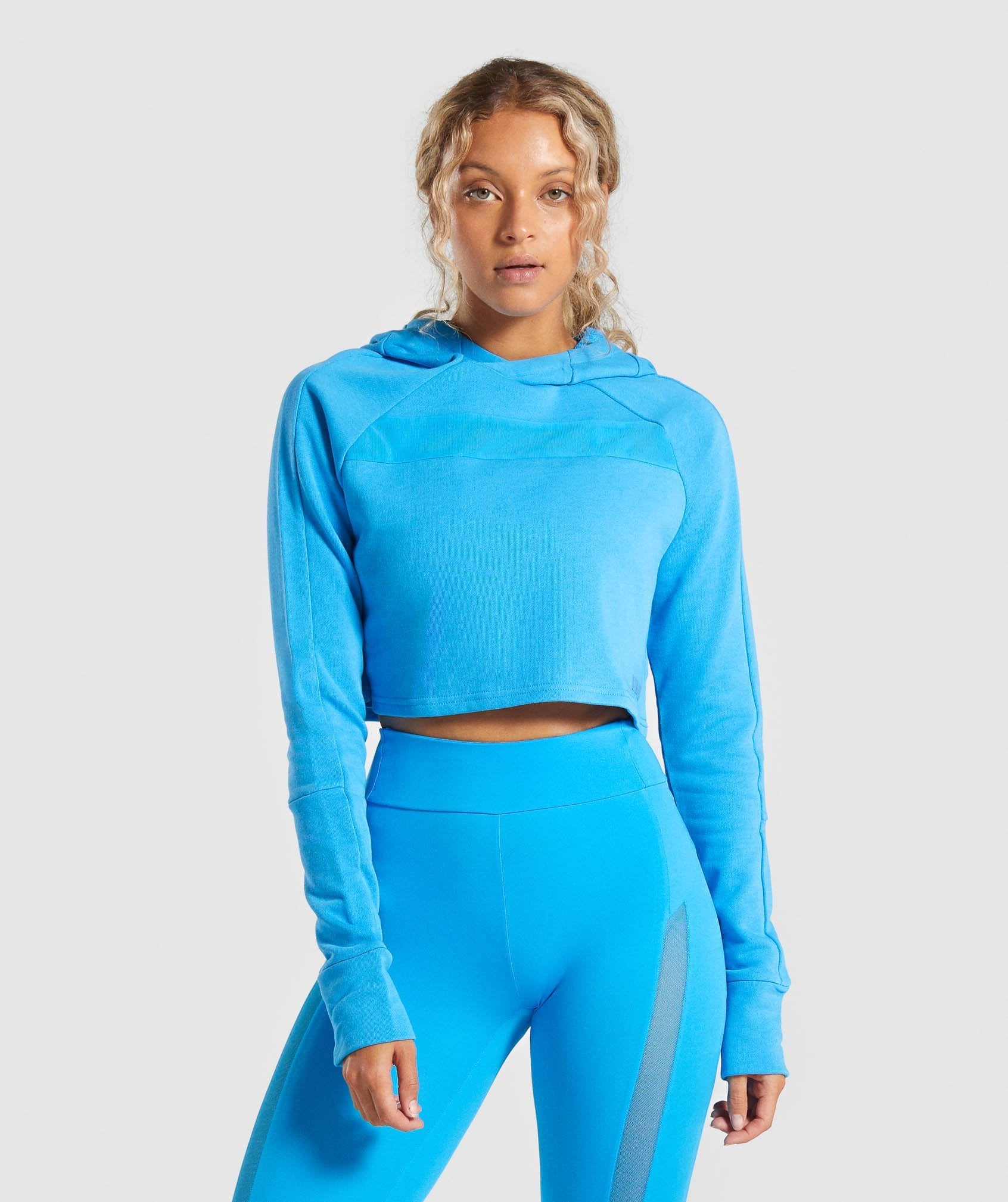 Move Cropped Hoodie in Blue - view 1