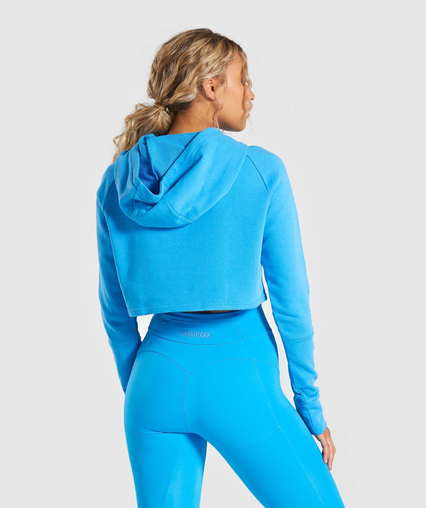 Move Cropped Hoodie in Blue - view 2