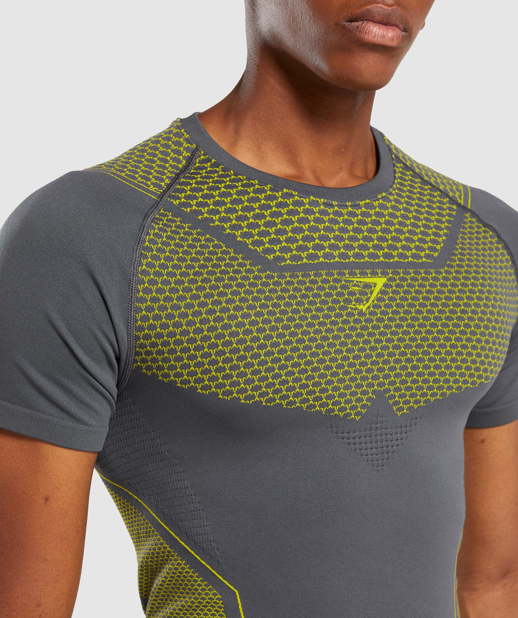 Onyx T-Shirt in Charcoal/Lime
