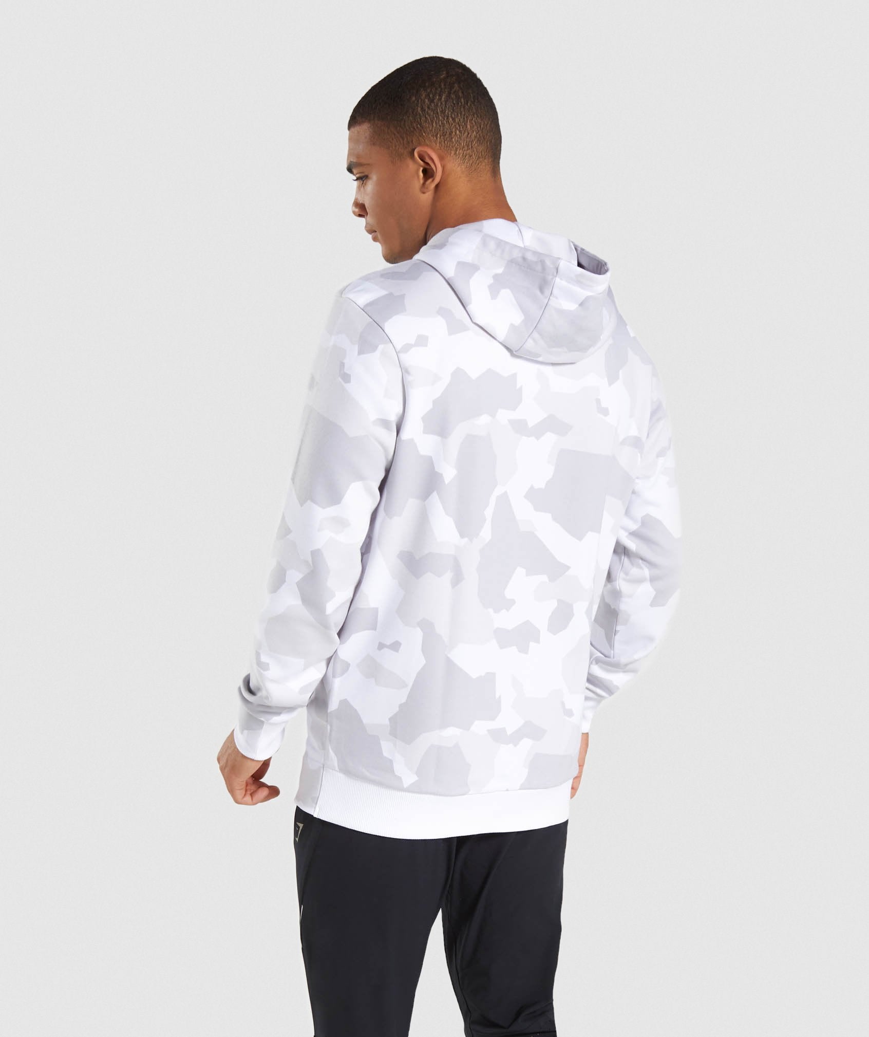 Camo Hoodie in White - view 2
