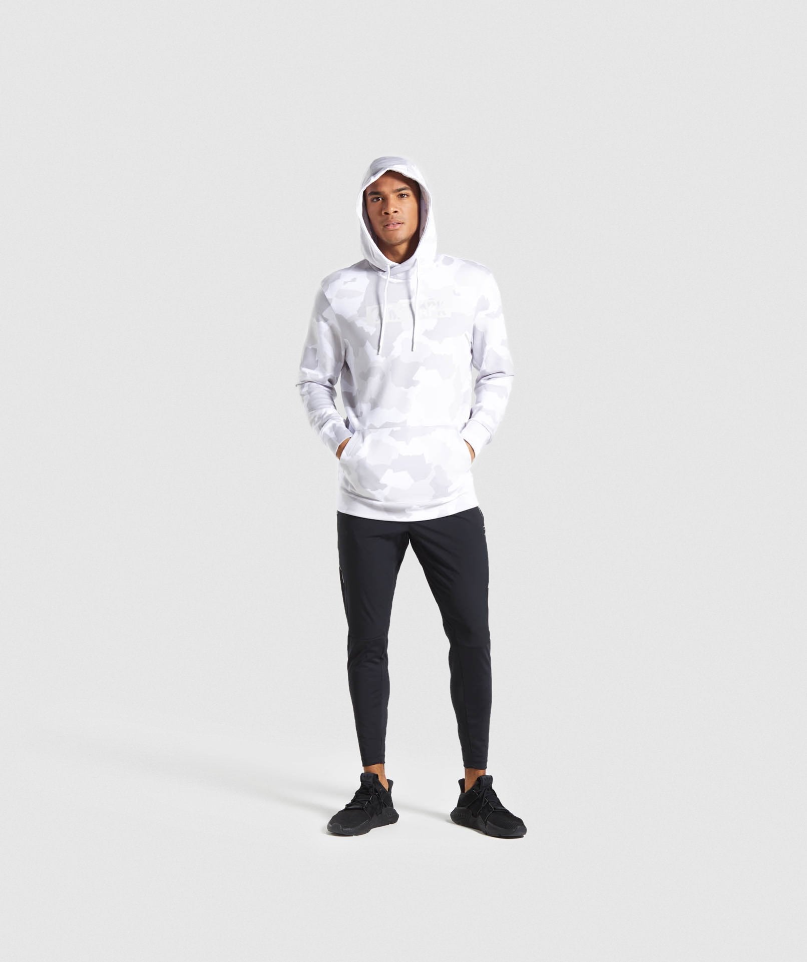 Camo Hoodie in White - view 4