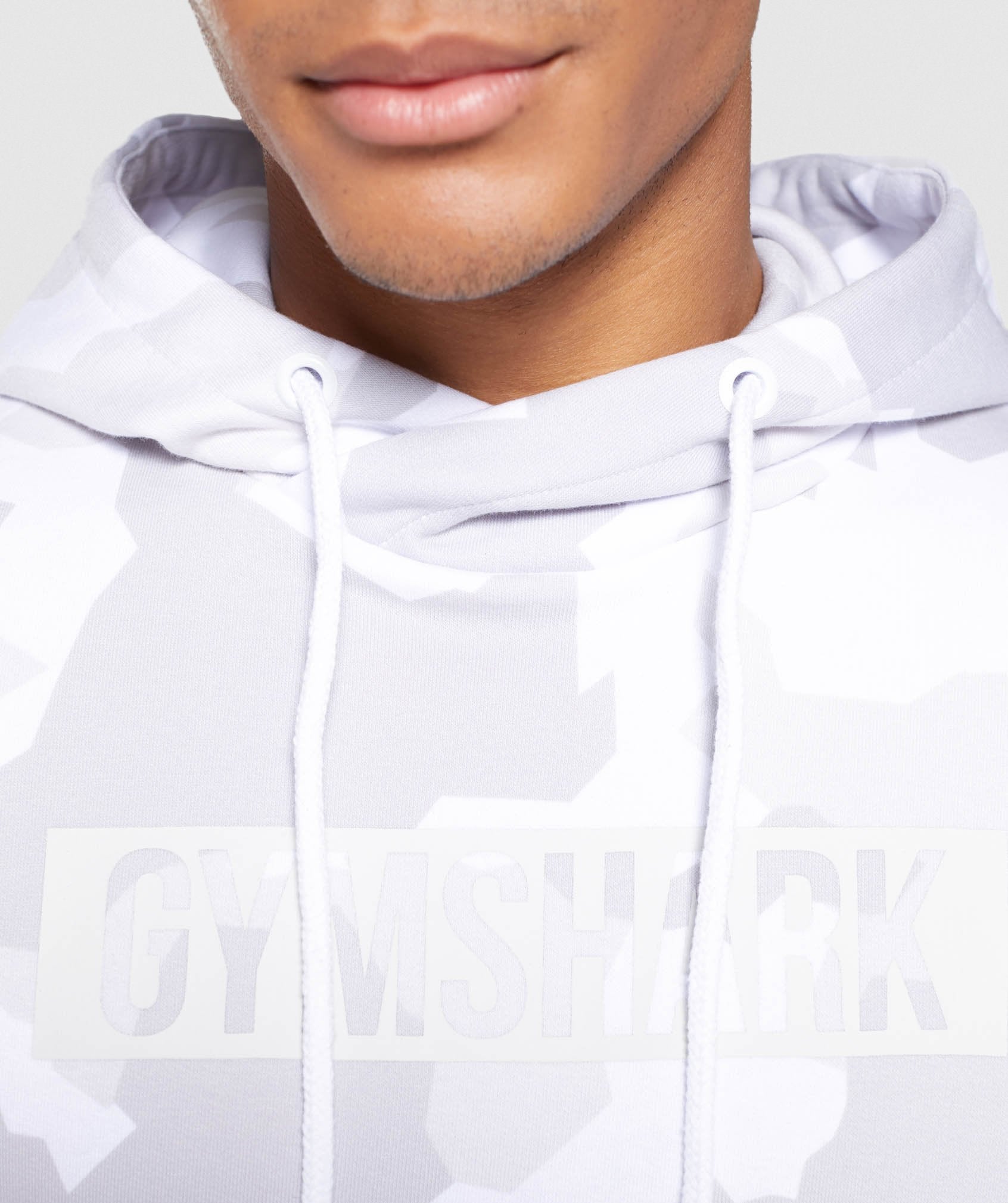 Camo Hoodie in White - view 5