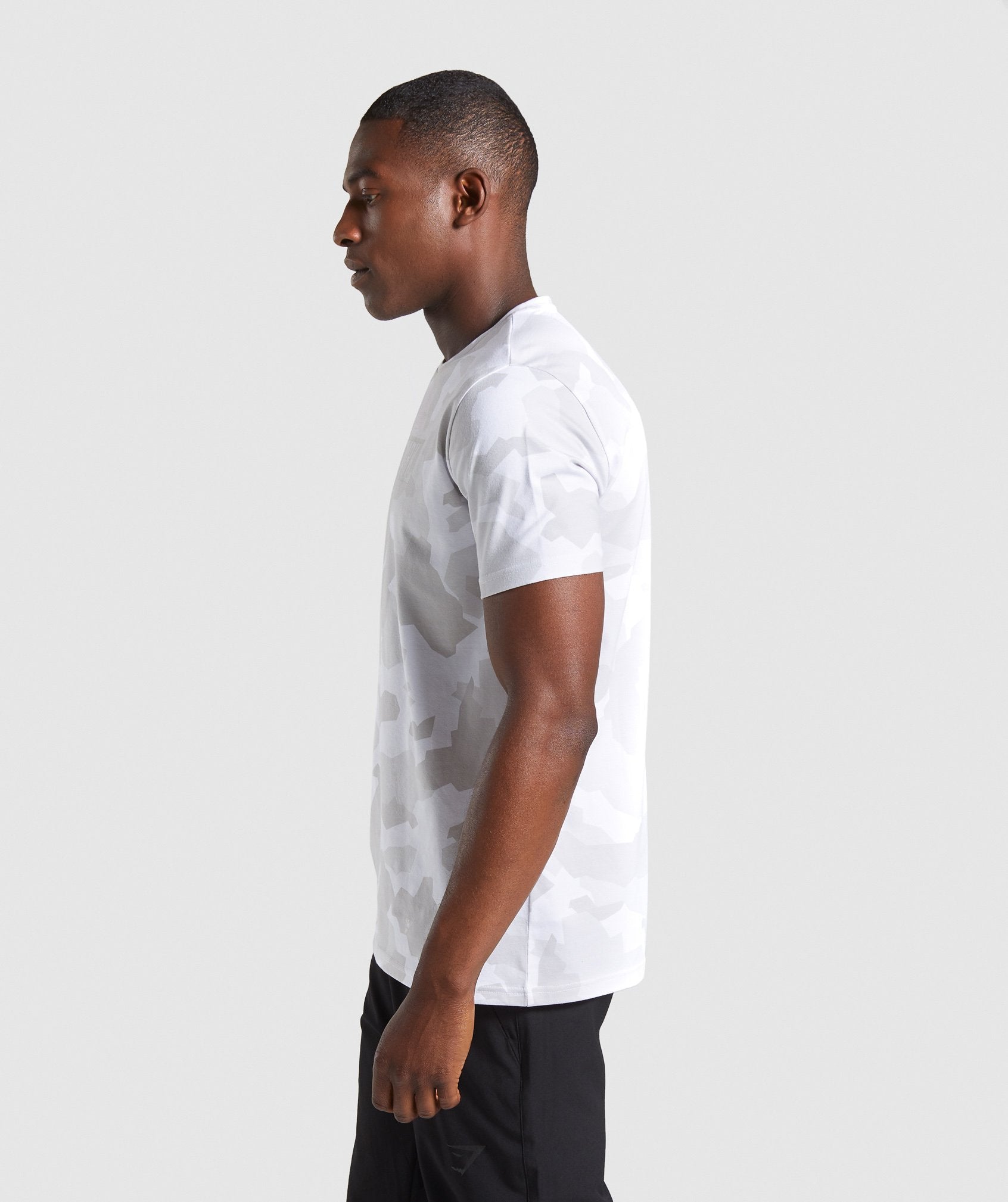 Camo T-Shirt in White - view 3