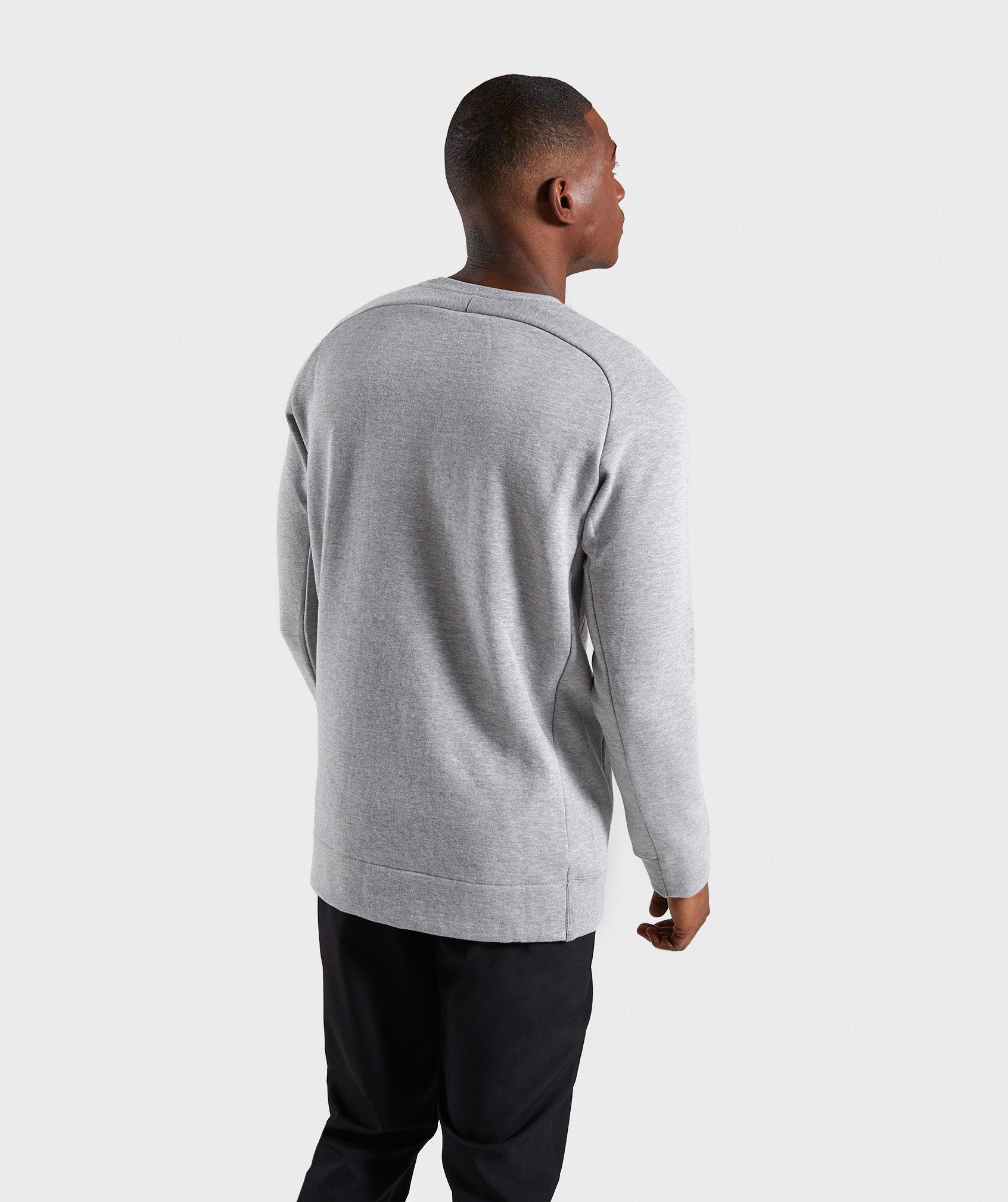 Oversized Sweater in Light Grey Marl - view 2