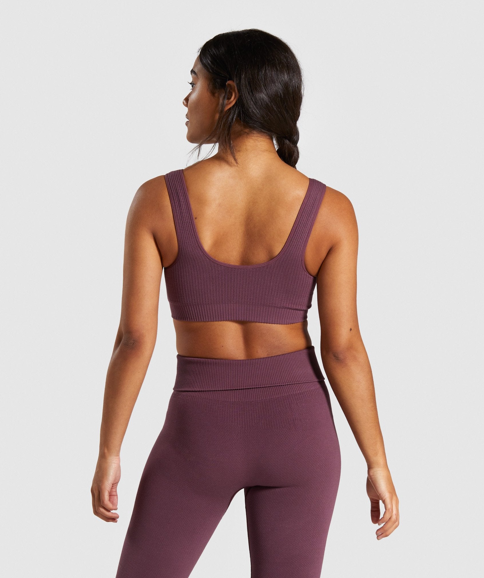 Power Down Sports Bra in Berry Red