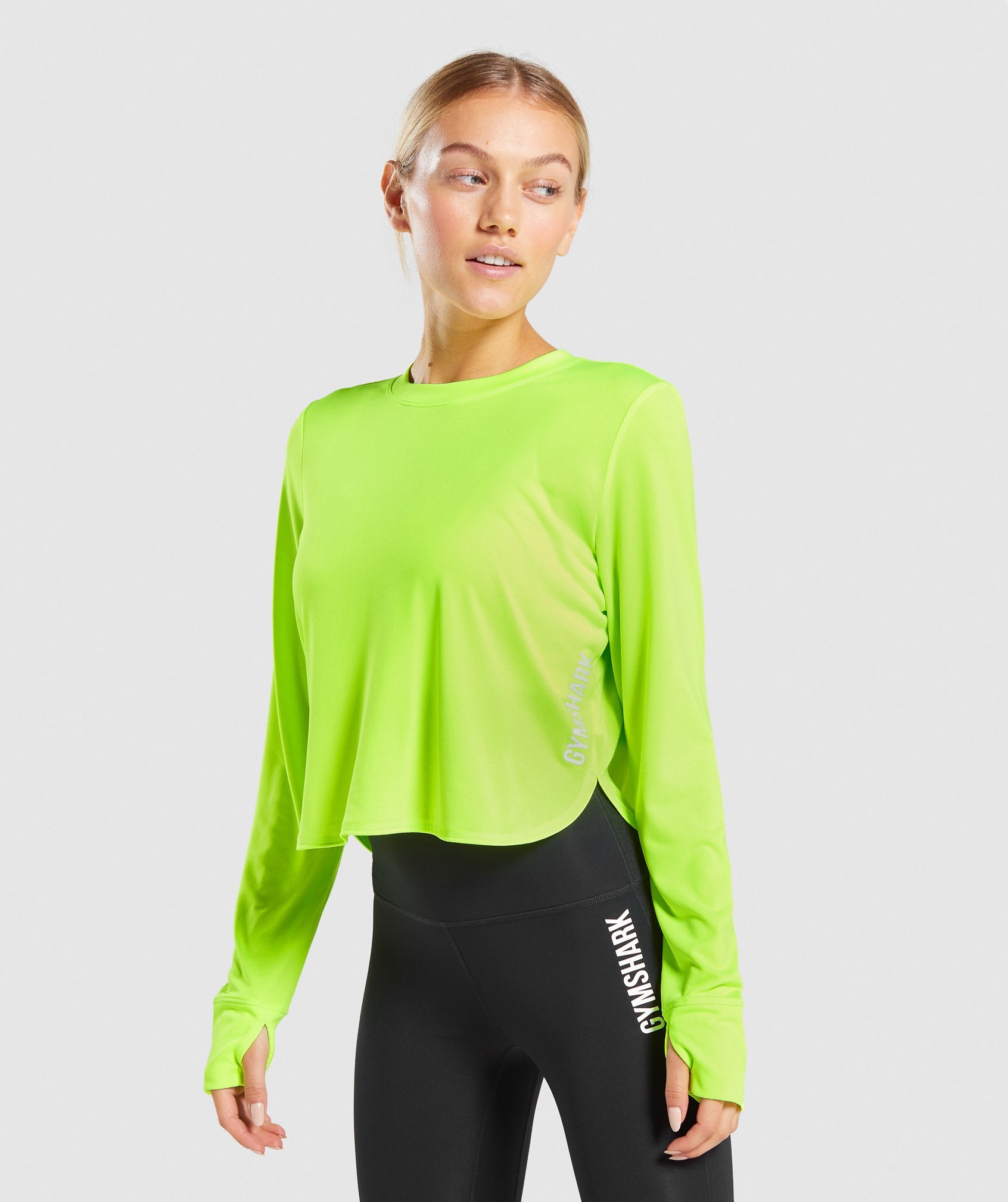 Pulse Long Sleeve Top in Green - view 1