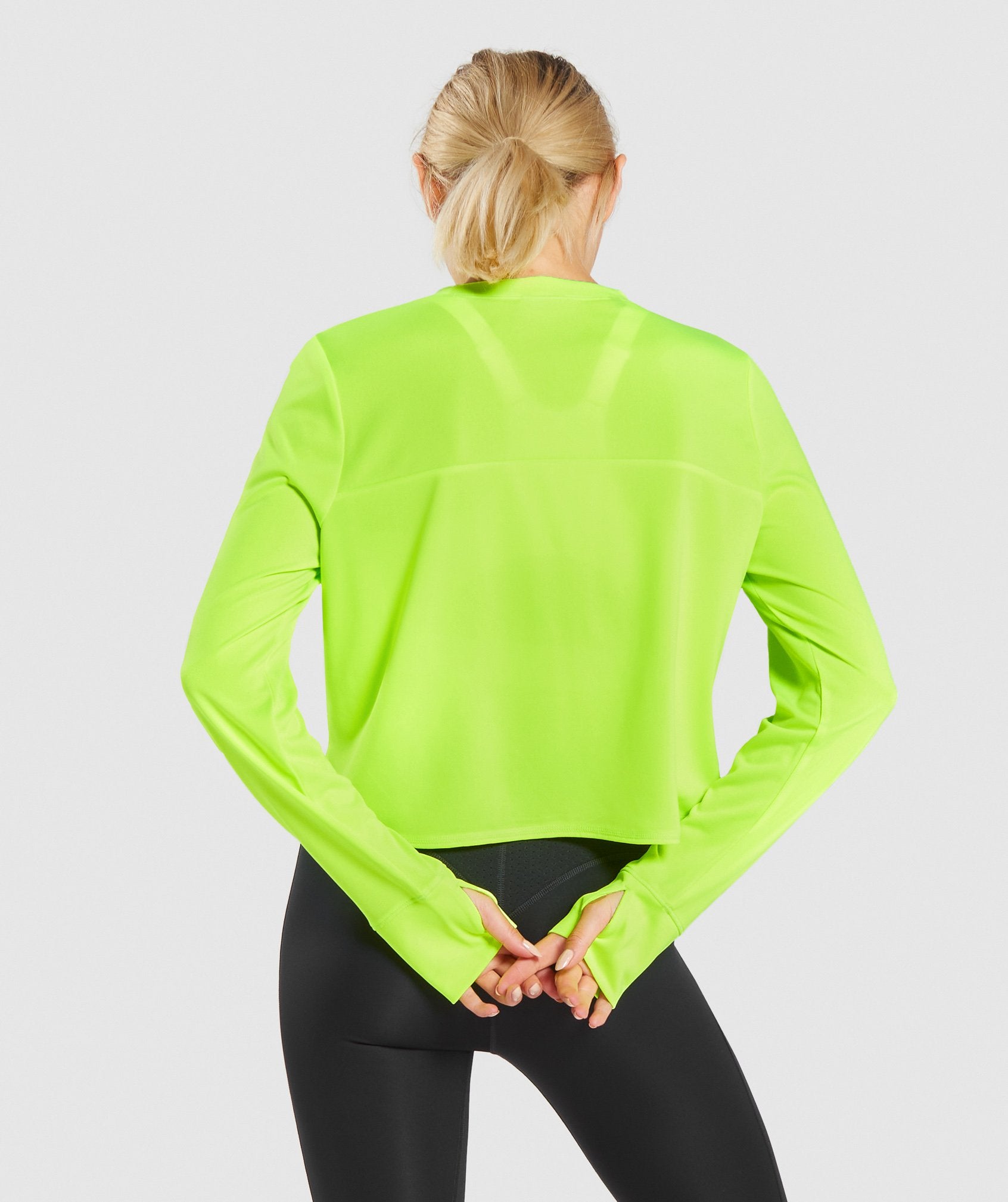 Pulse Long Sleeve Top in Green - view 3