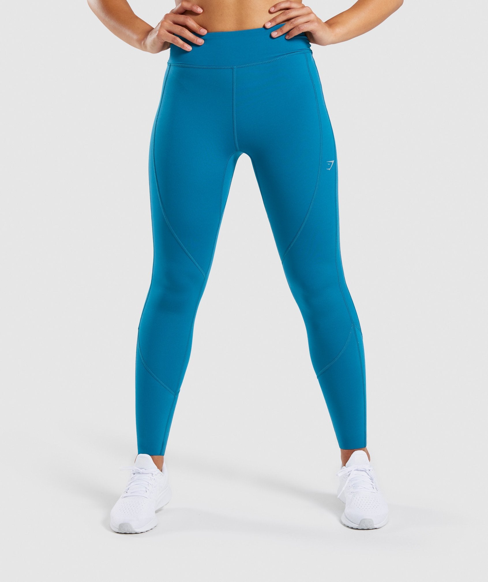 Pace Running Leggings in Deep Teal - view 1