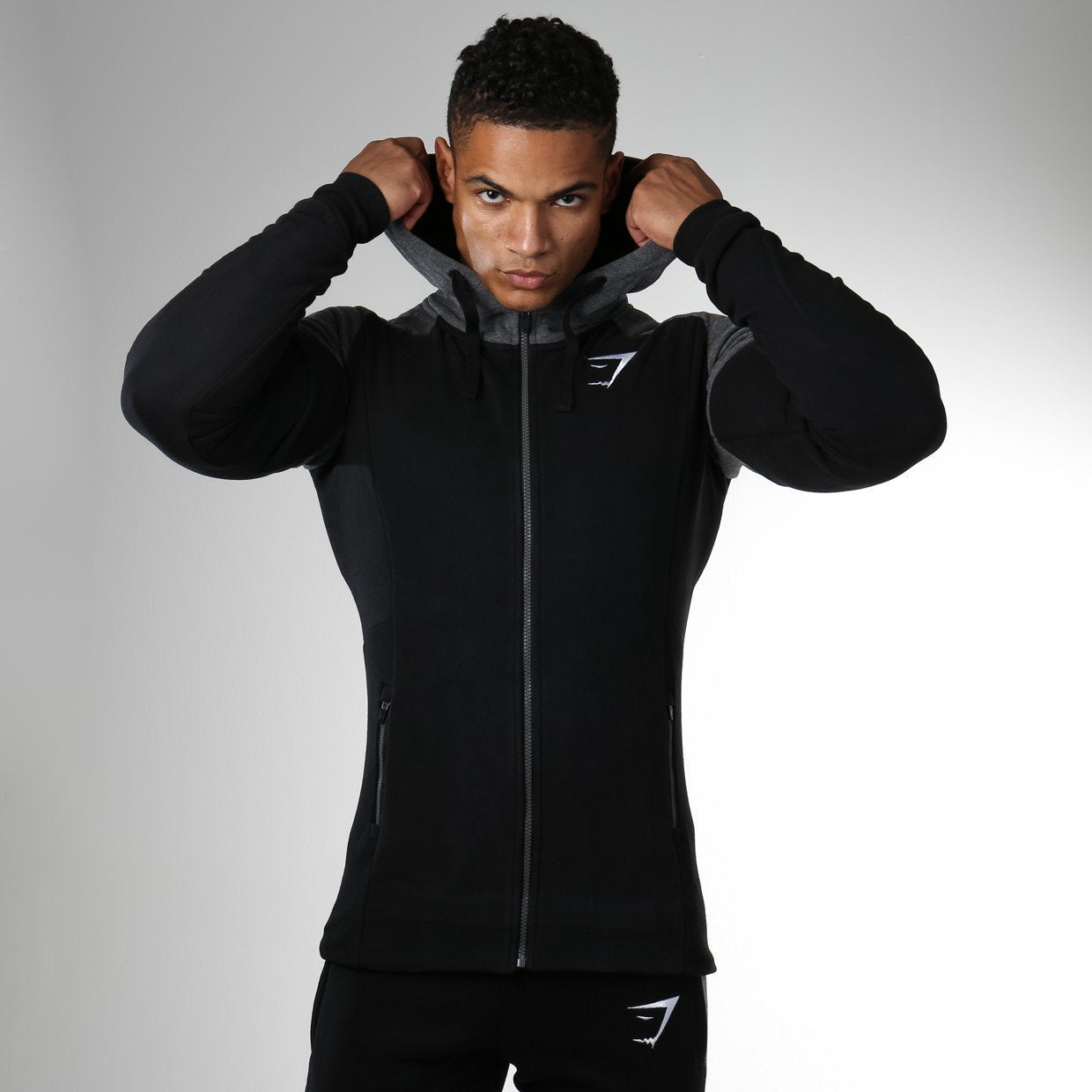 Pioneer Zip Hoodie in Black - view 1