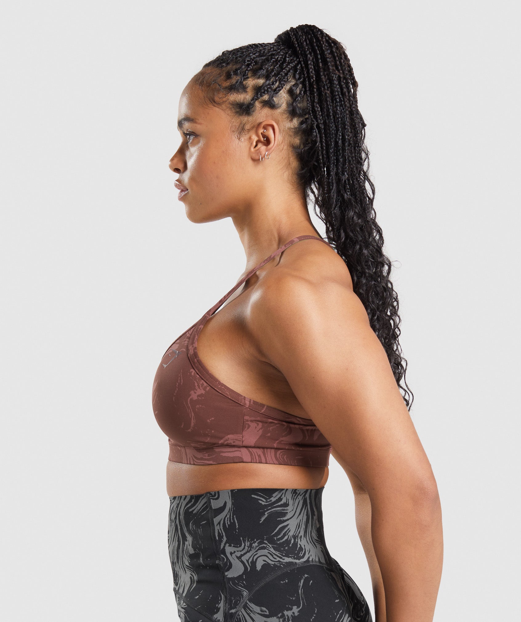 GS Power Sports Bra in Cherry Brown Print - view 3