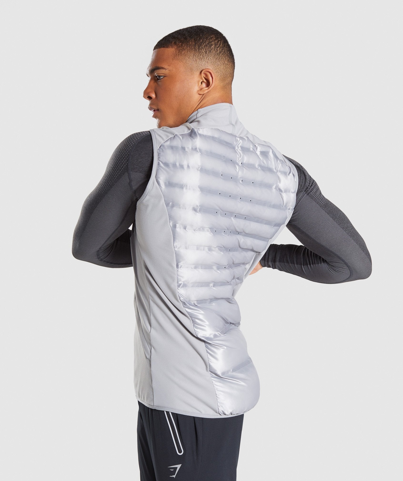 Power Lightweight Gilet in Light Grey - view 2