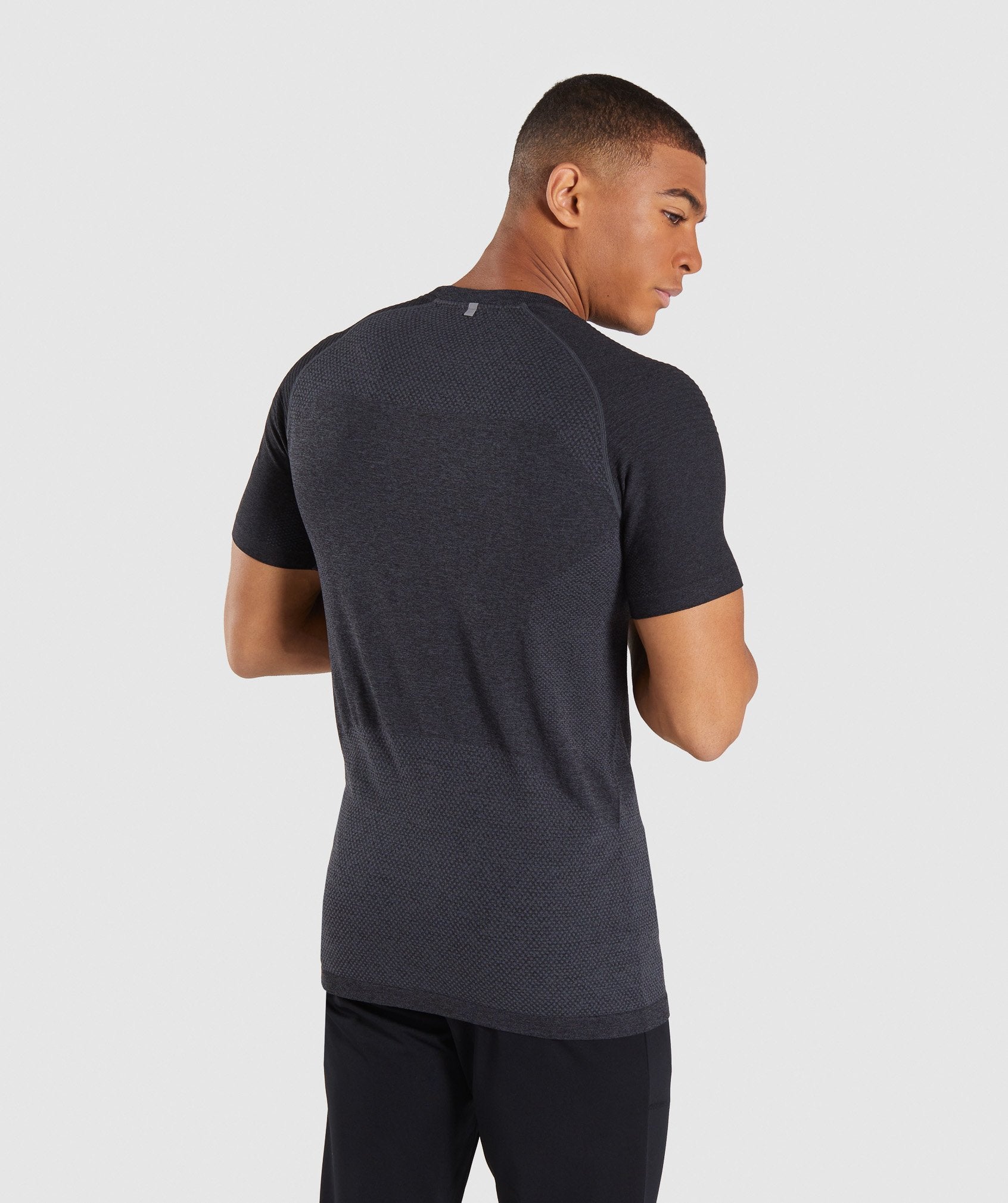Premium Seamless T-Shirt in Charcoal Marl - view 2