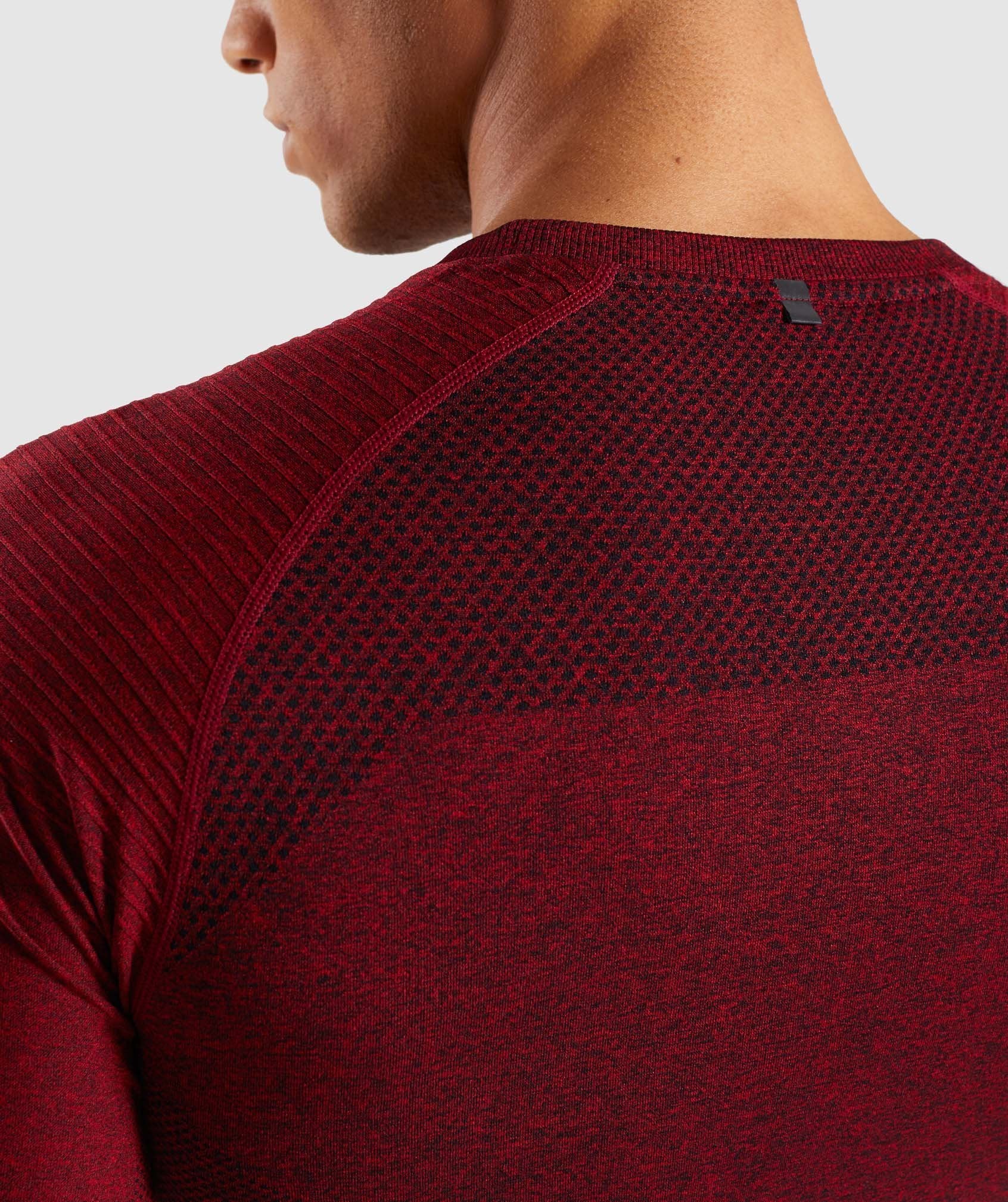 Premium Seamless T-Shirt in Red Marl - view 5