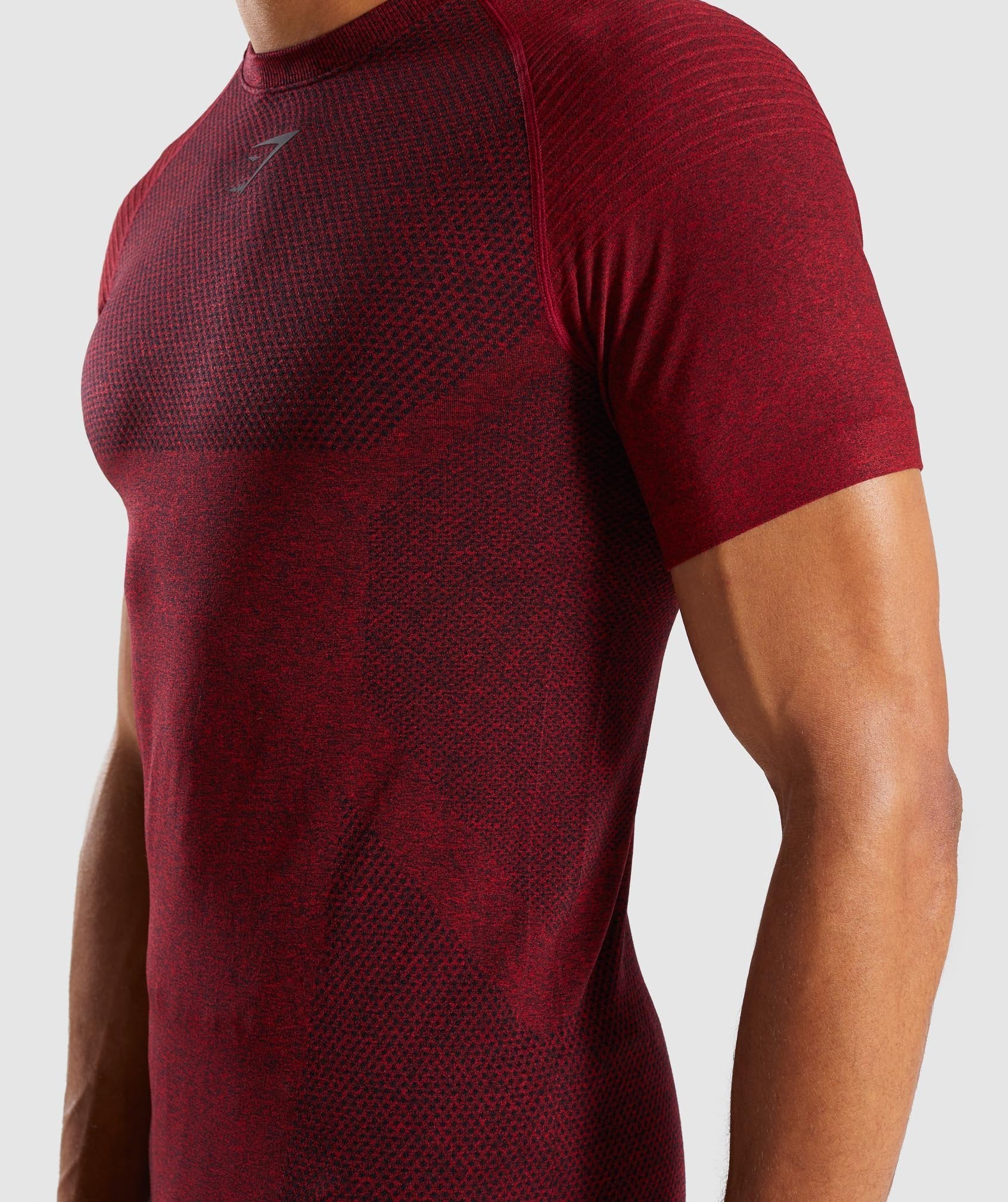 Premium Seamless T-Shirt in Red Marl - view 6