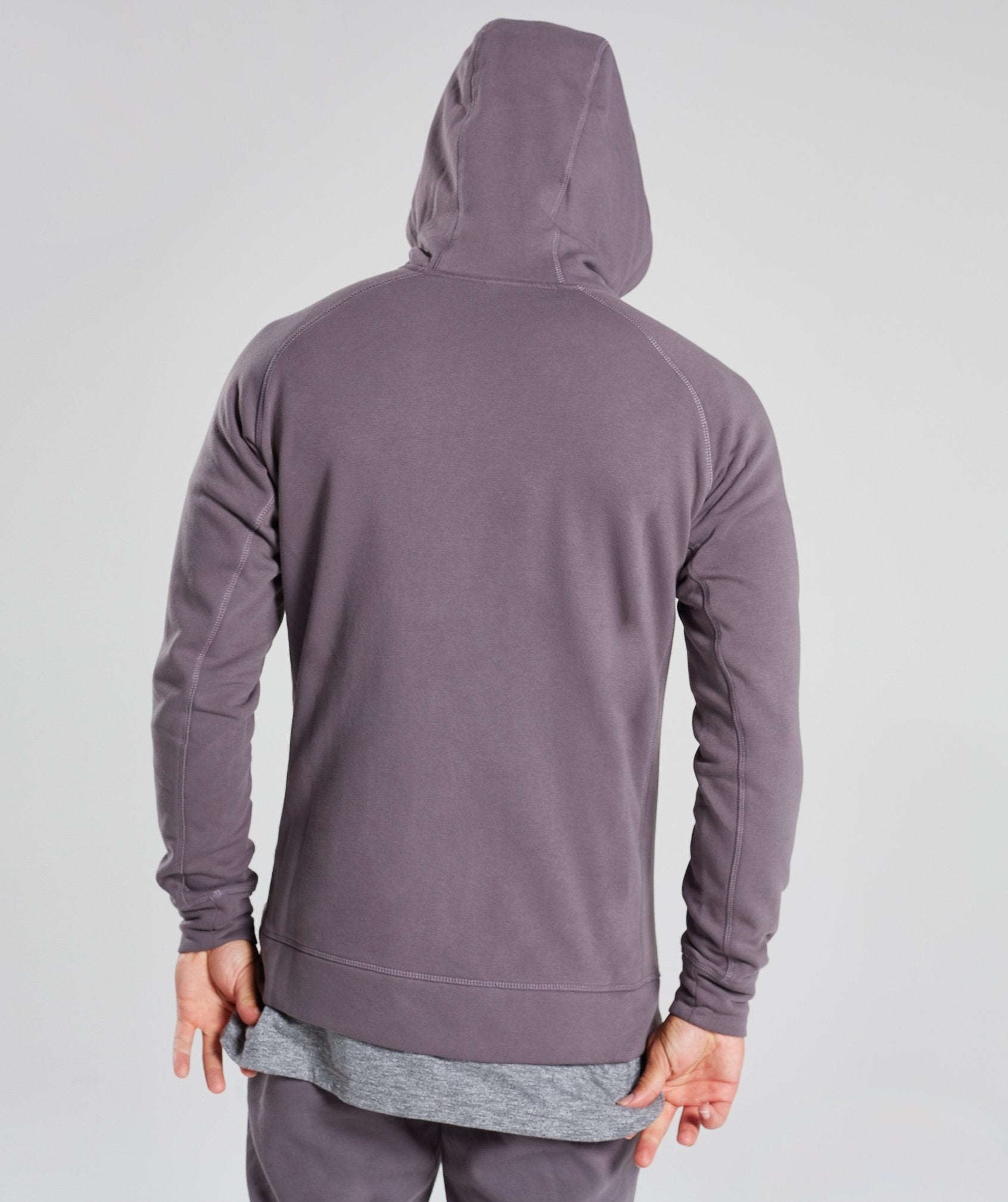 Principle Zip Hoodie in Slate Lavender - view 2