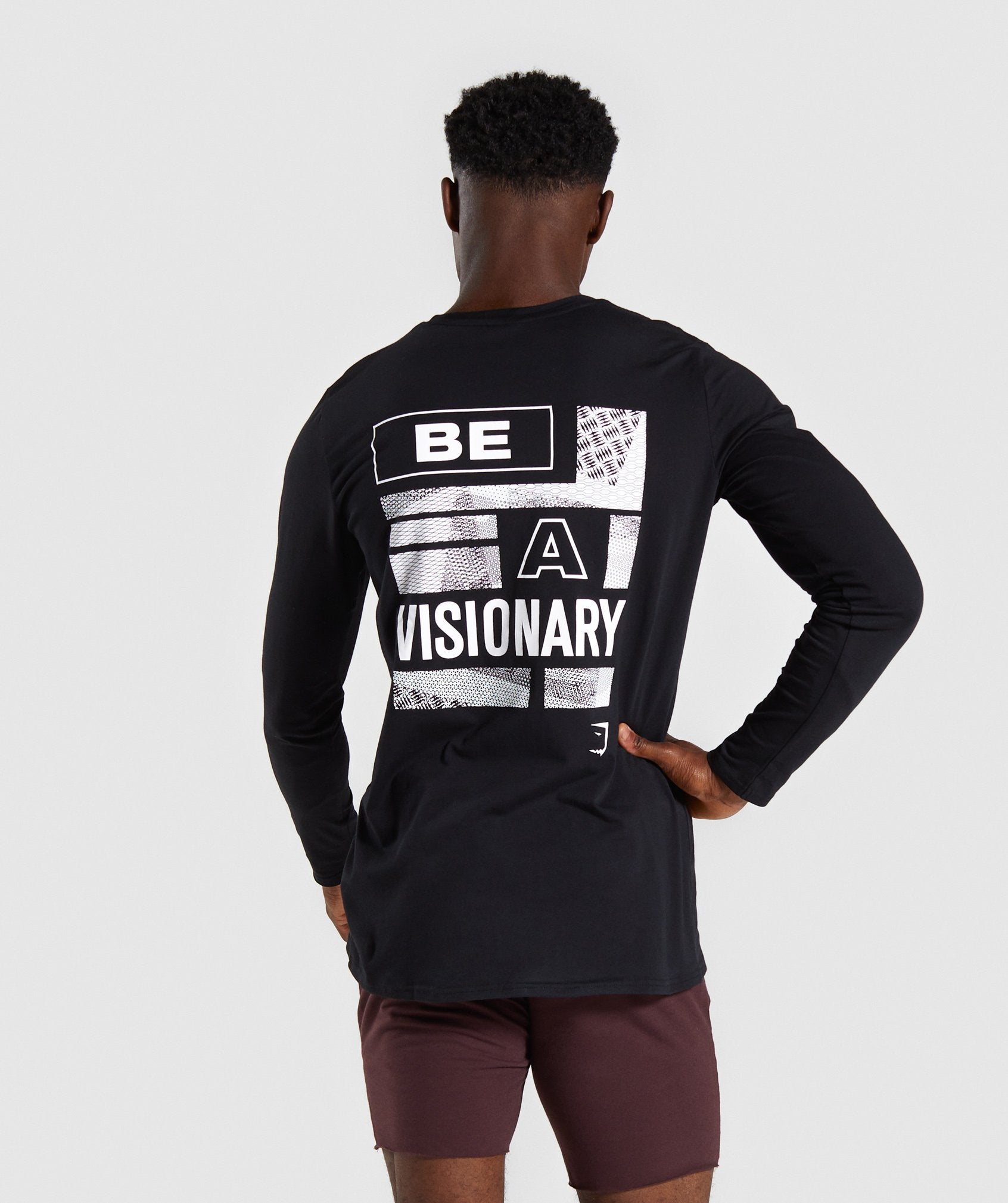 Quote Long Sleeve T-shirt in Black